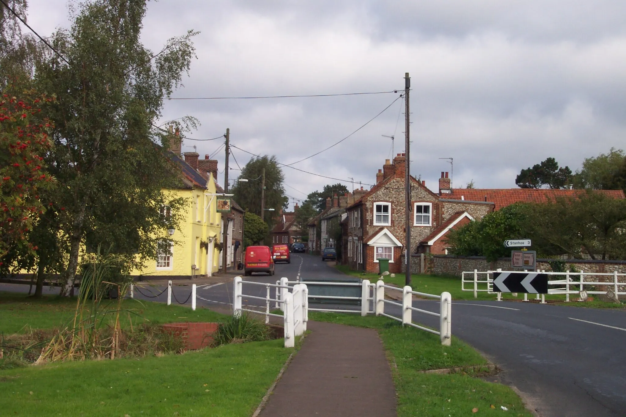 Photo showing: The village of North Creake in the English county of Norfolf. For more information see the Wikipedia article North Creake.