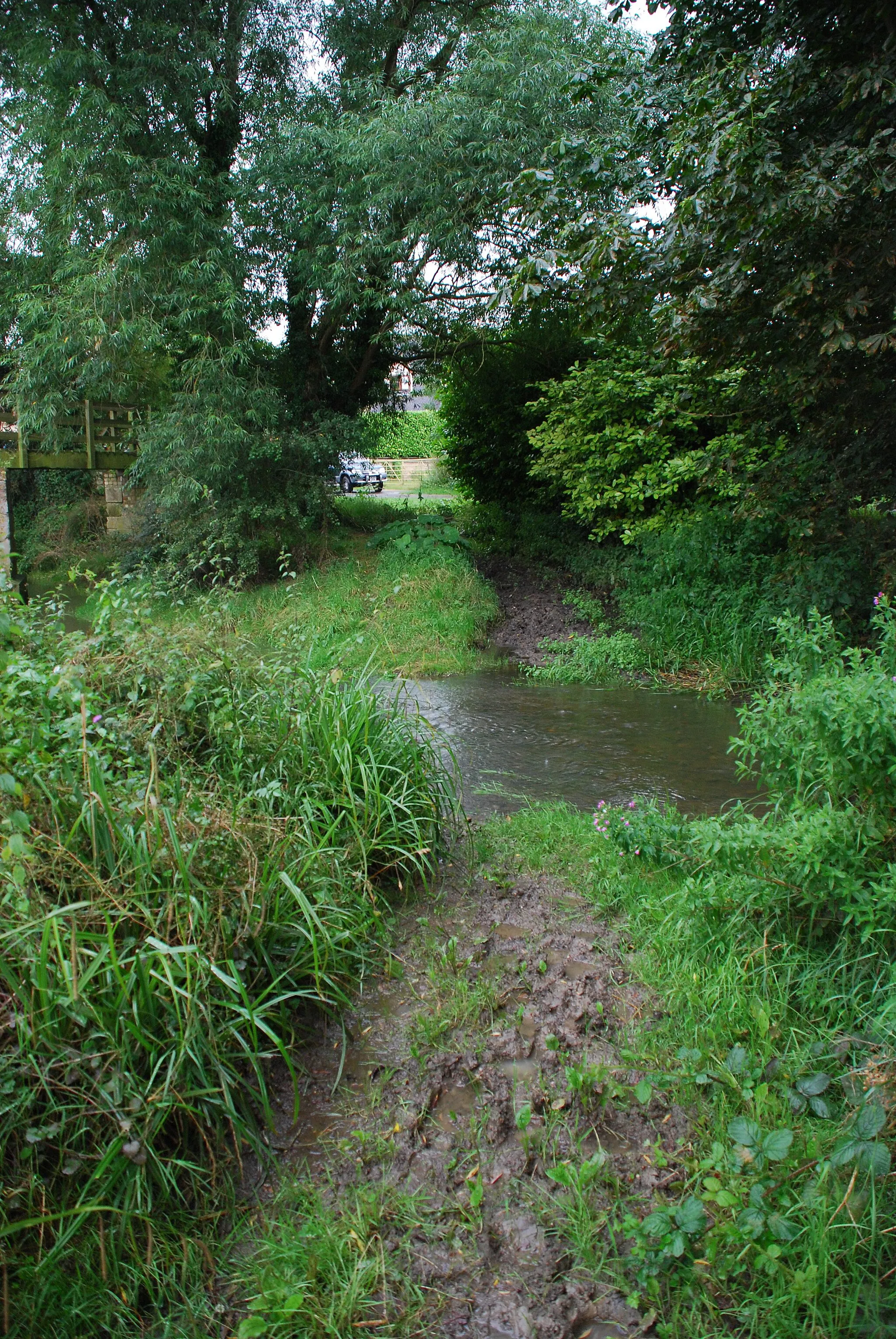 Photo showing: Muddy Ford at Alconbury Weston