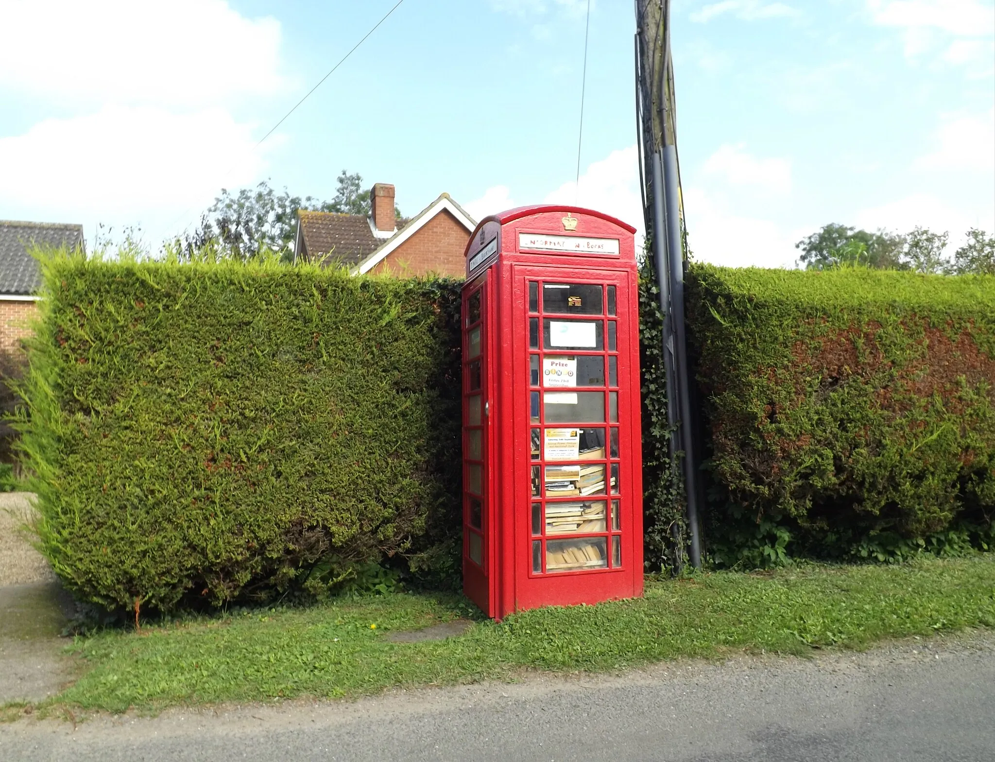 Photo showing: Adopted Telephone Box on Hill Road