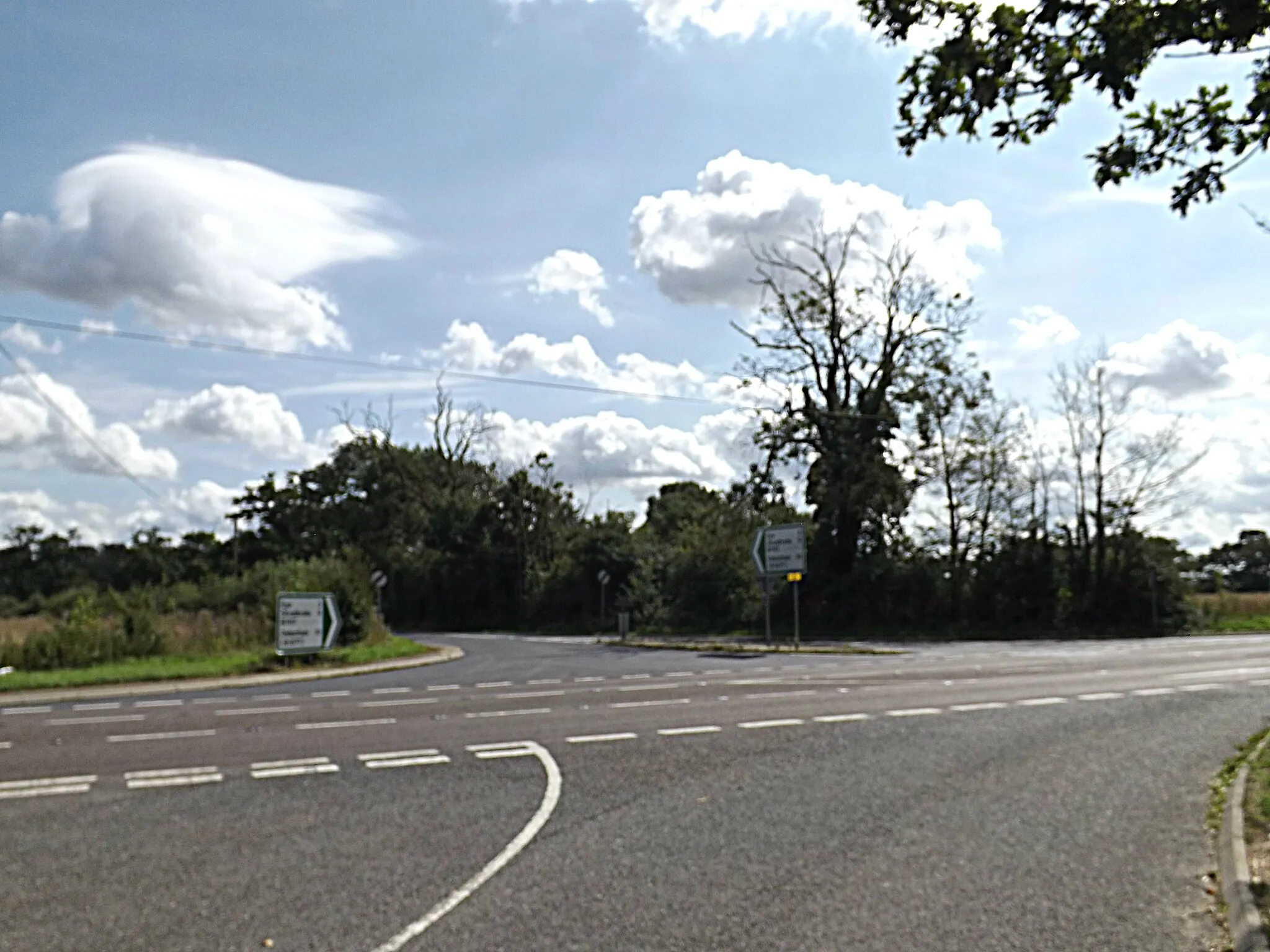 Photo showing: Bull Road, Thornham Parva