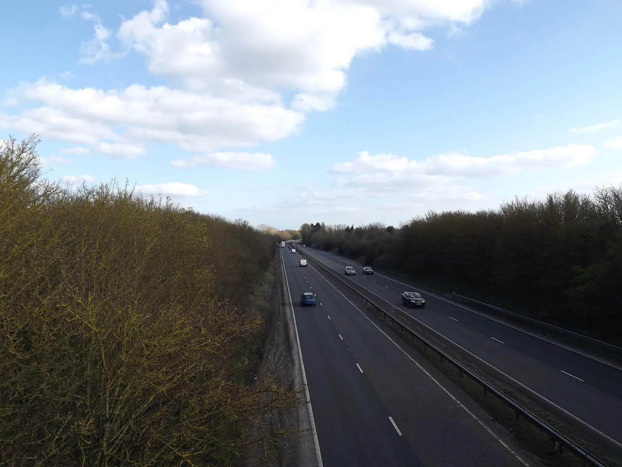 Photo showing: A14 Eastbound