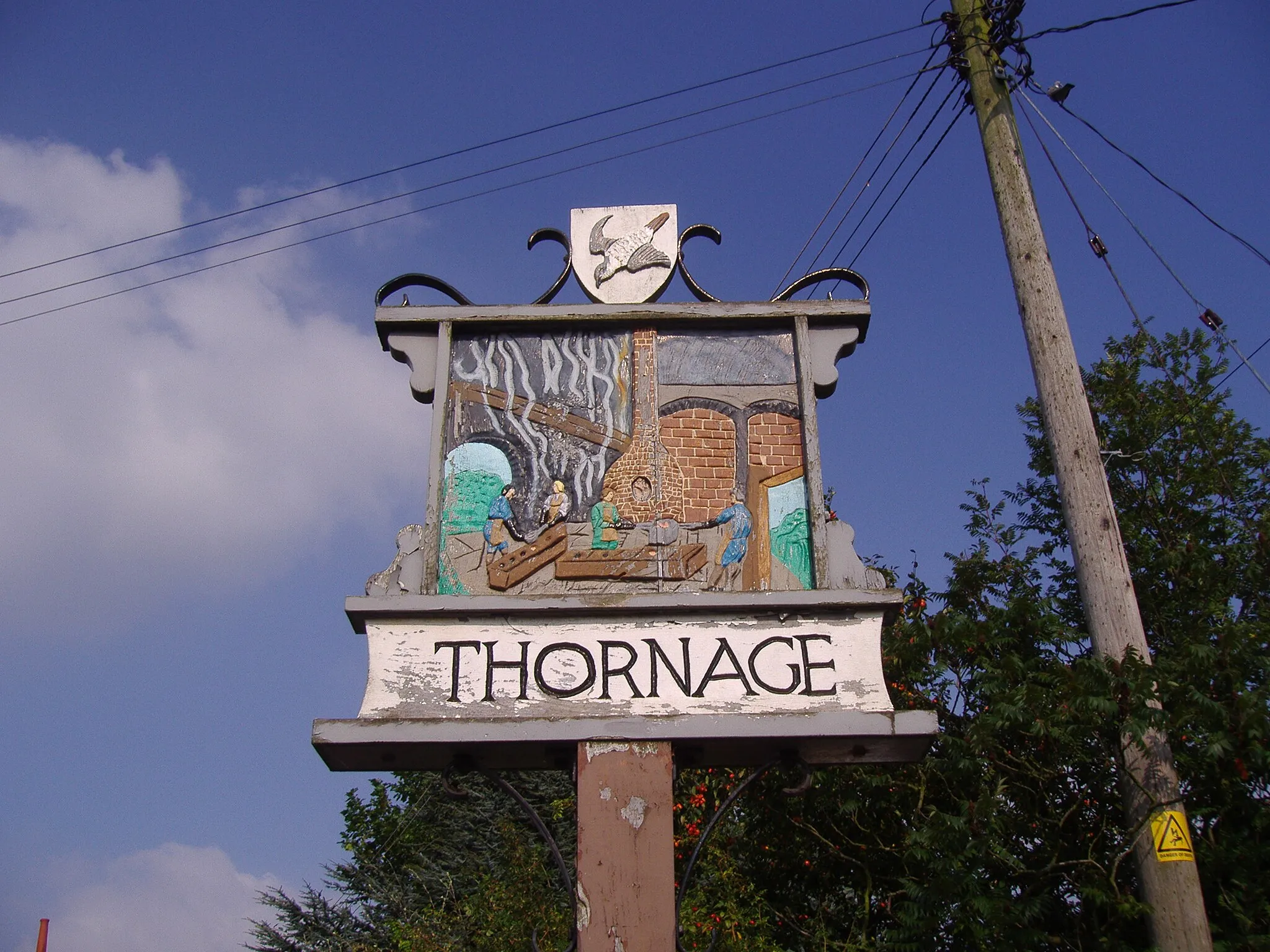 Photo showing: A Photograph of the Village Sign in Thornage