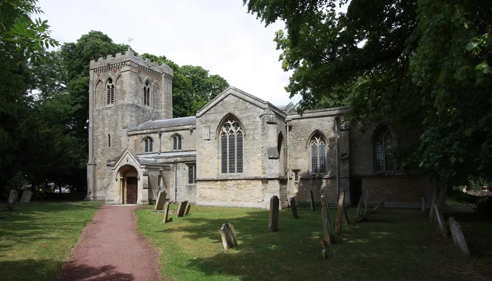 Photo showing: St Andrew's parish church, Alwalton. Cambridgeshire (formerly Huntingdonshire), seen from the southeast