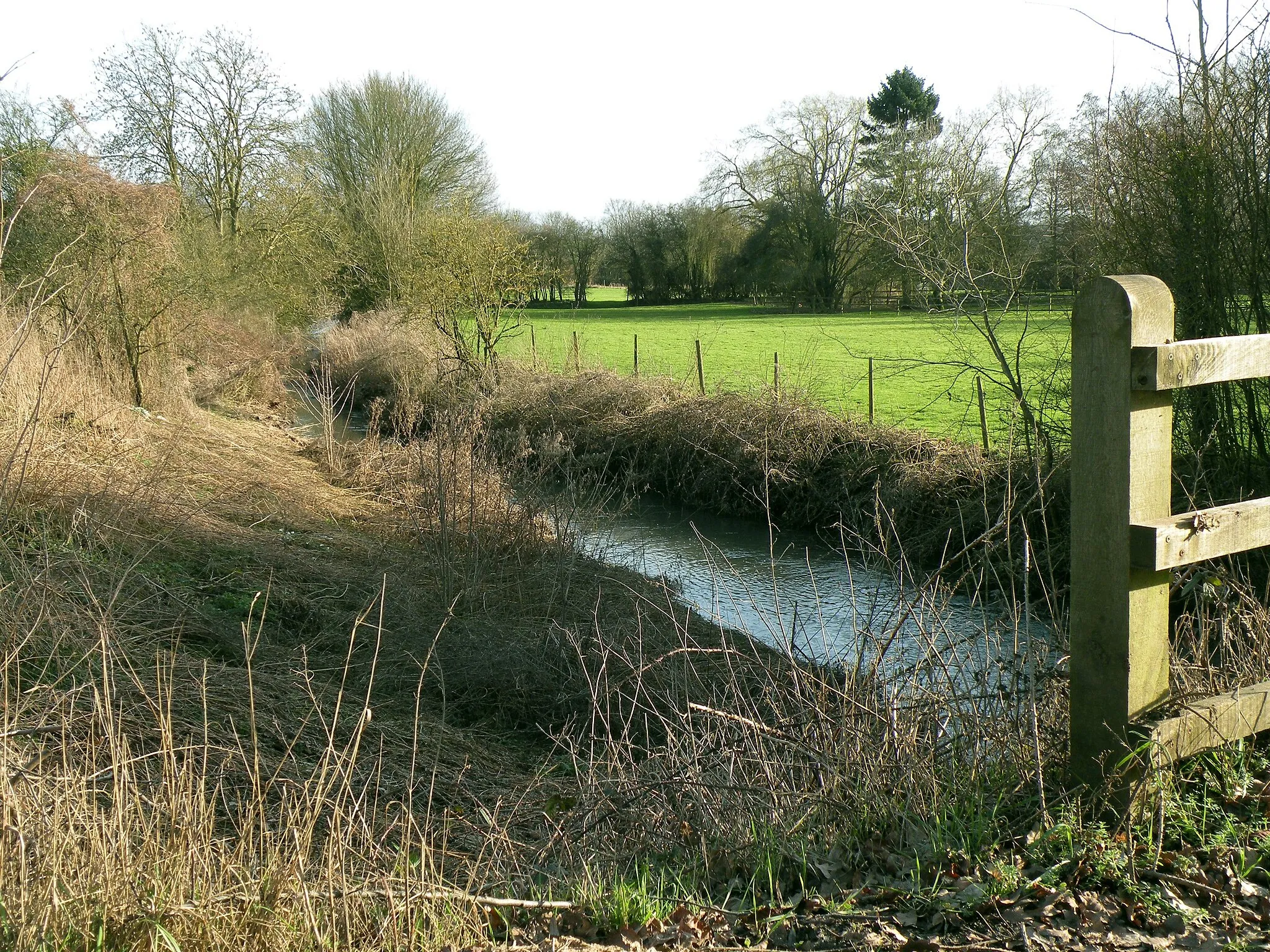 Photo showing: A view of Chad Brook from Bridge Street Road