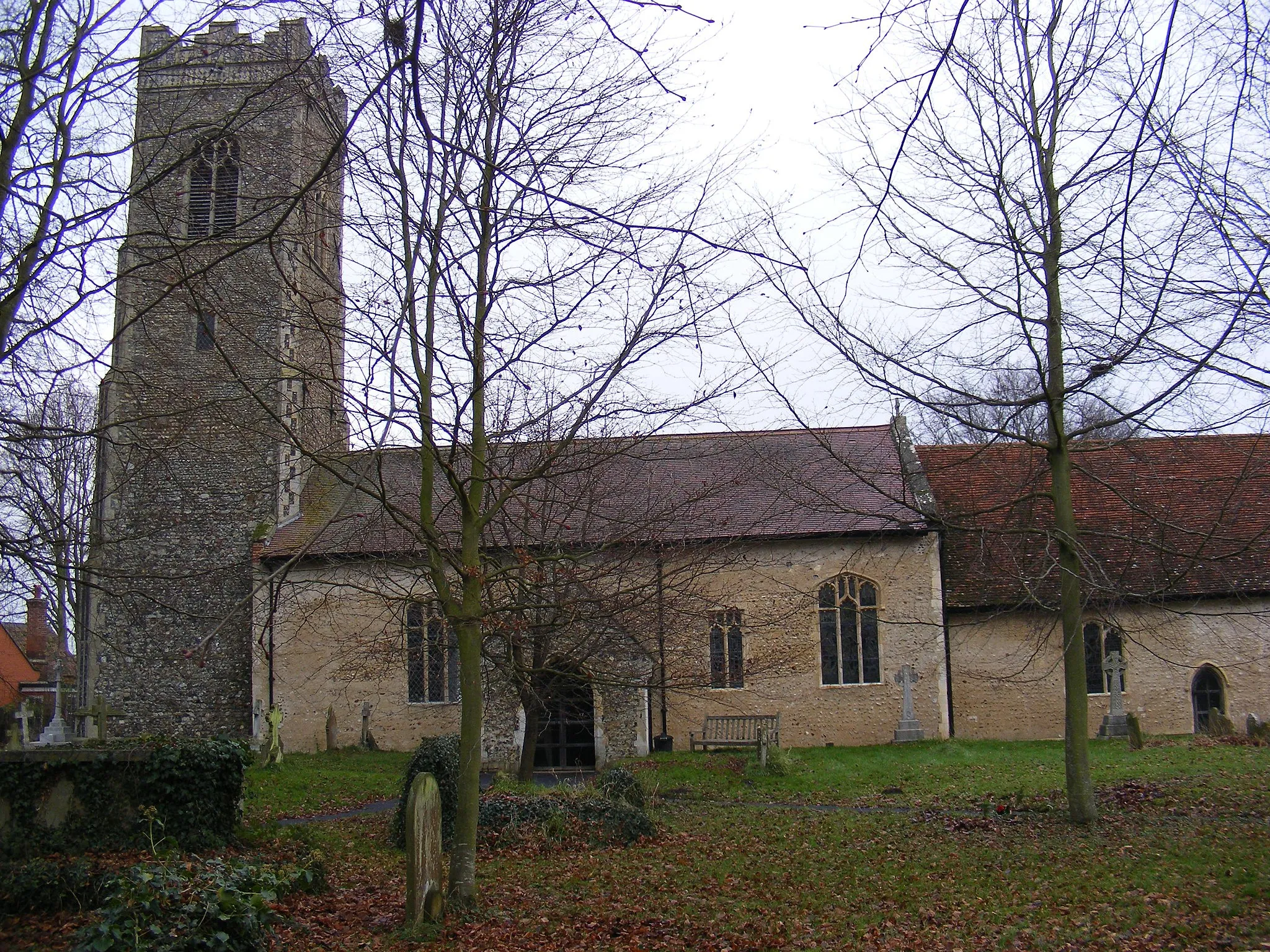Photo showing: Church of All Saints in Darsham, Suffolk, England. A Grade I listed medieval church.