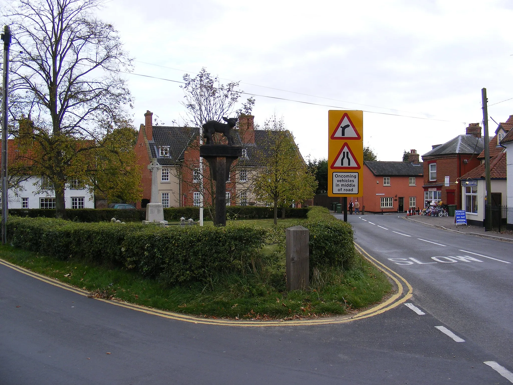 Photo showing: Harling Village Sign, near to East Harling, Norfolk, Great Britain.