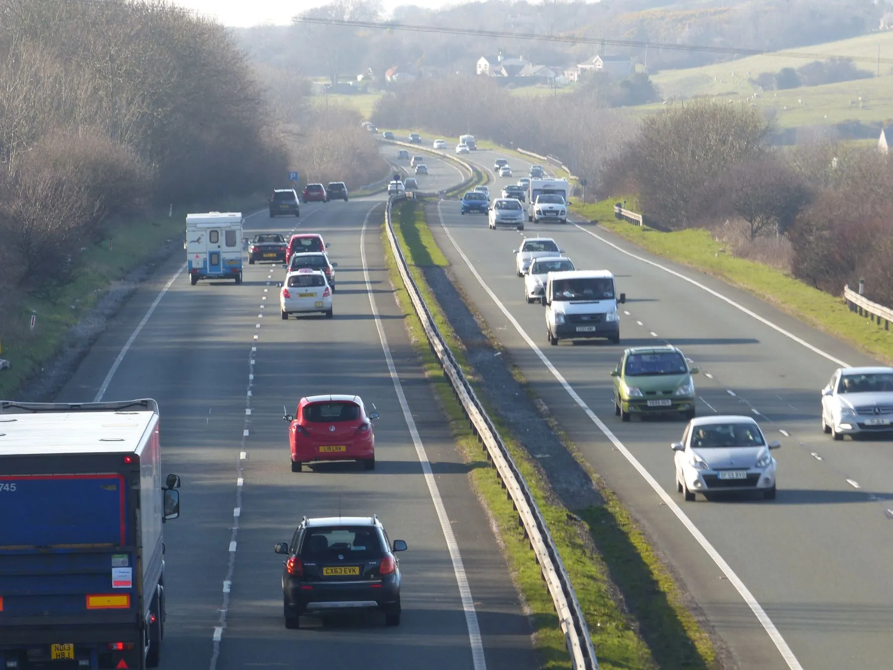 Photo showing: A55 near Dolphin