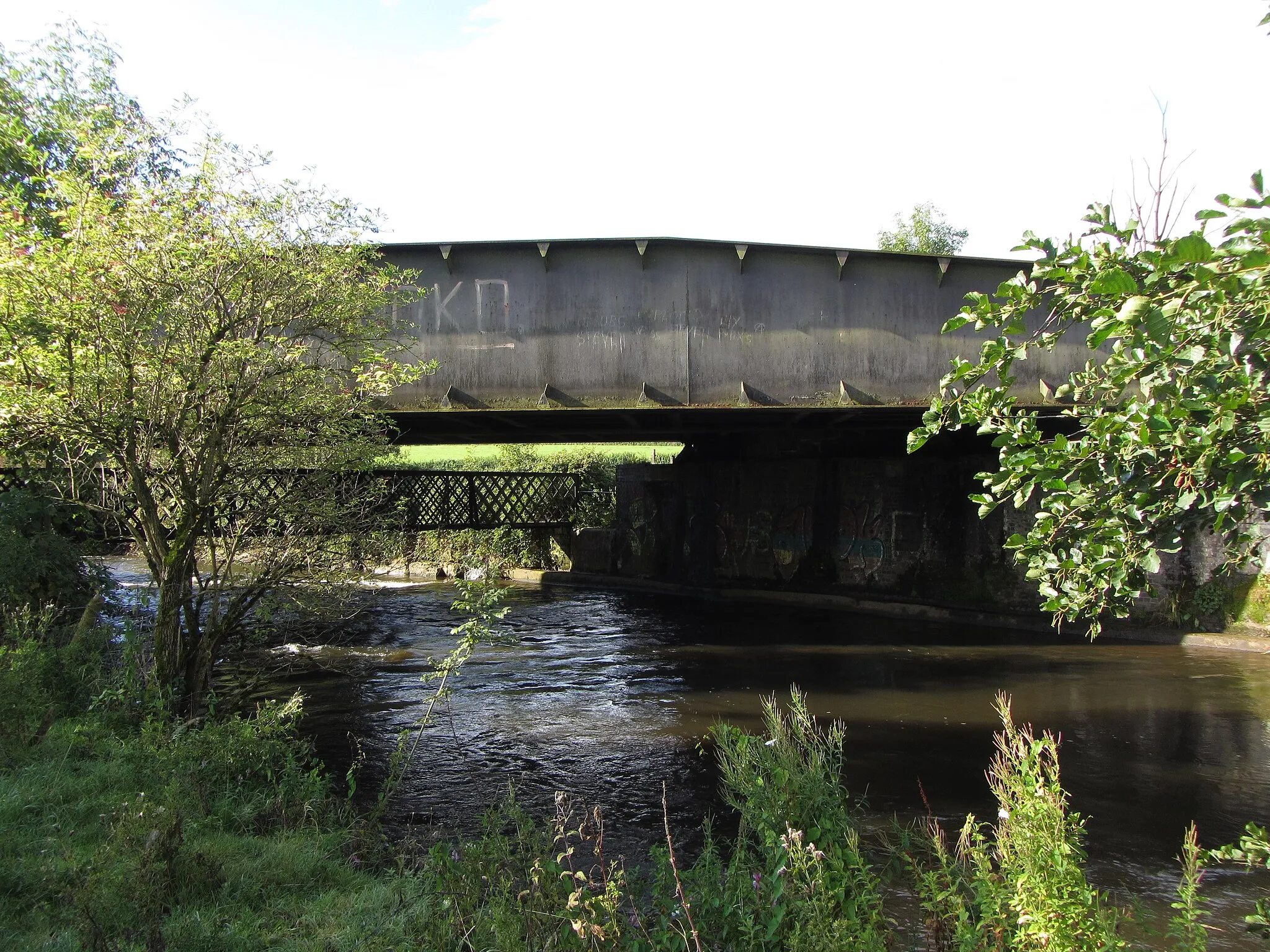 Photo showing: Bridges across the Ely River near St. George's