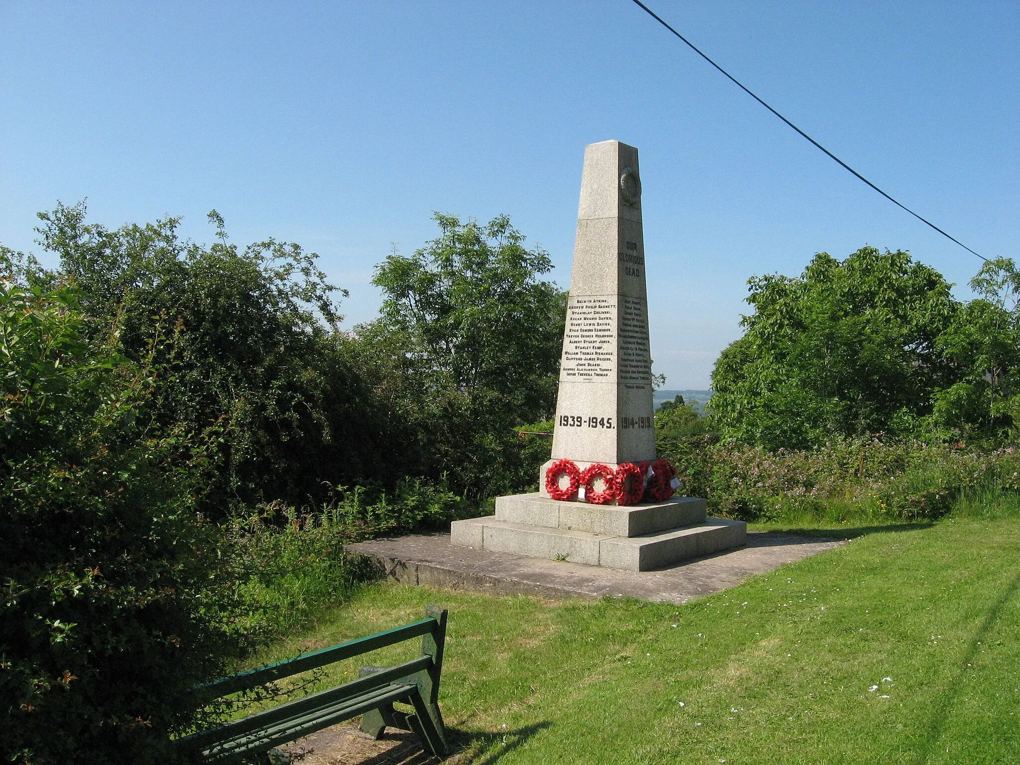 Photo showing: War memorial, Pentyrch