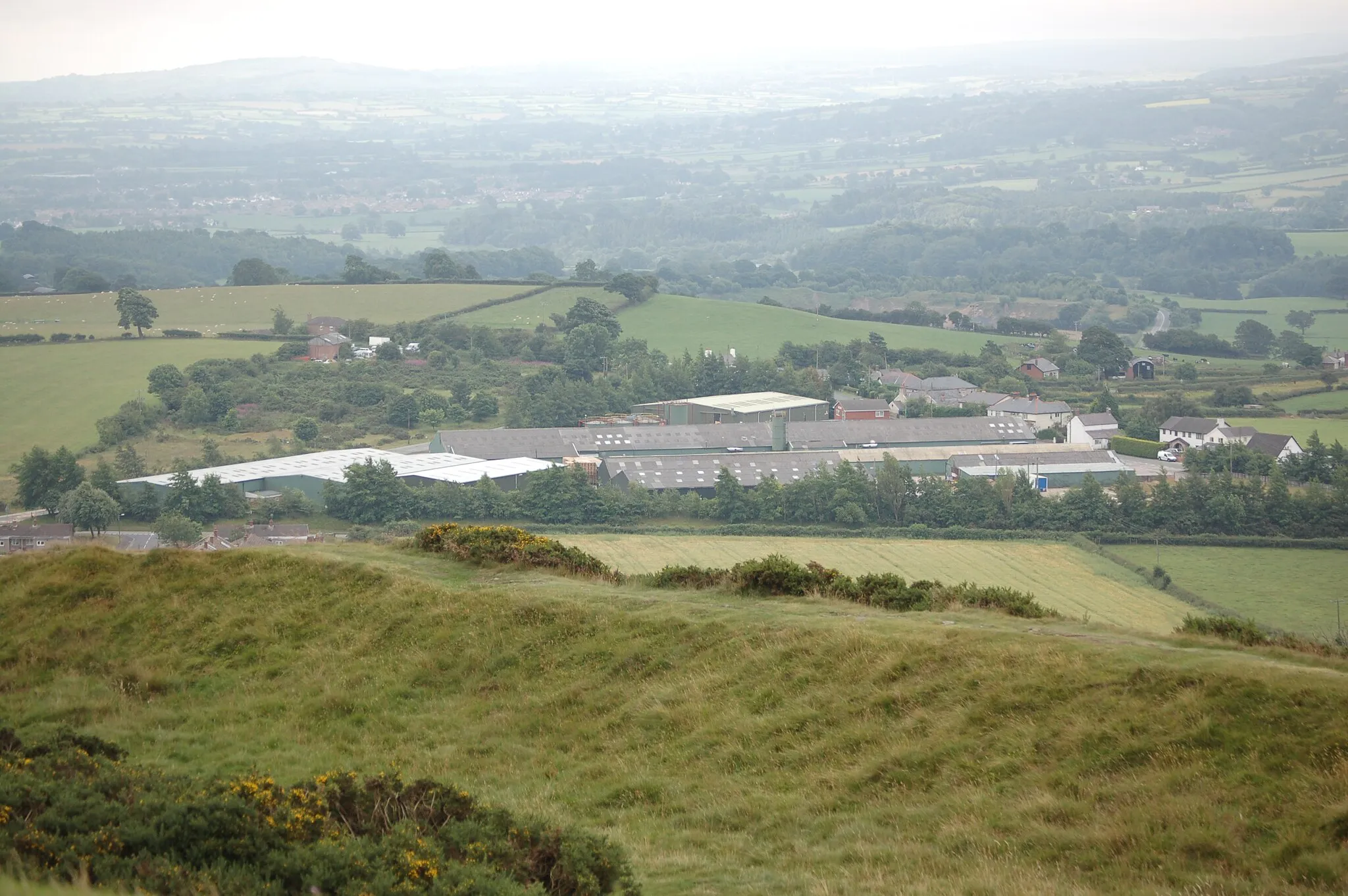 Photo showing: Tiny Tim factory from Moel-y-Gaer hillfort