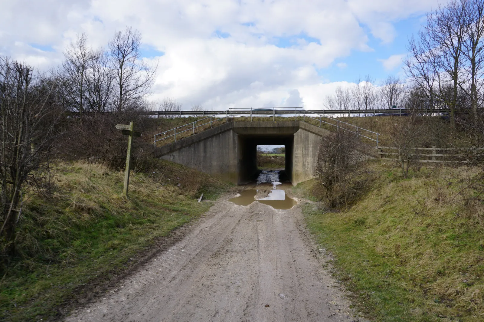 Photo showing: A180 underpass near Ulceby