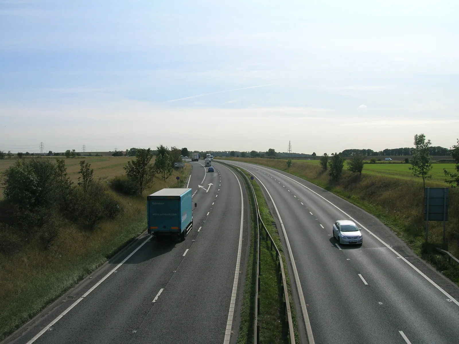 Photo showing: A1 southbound