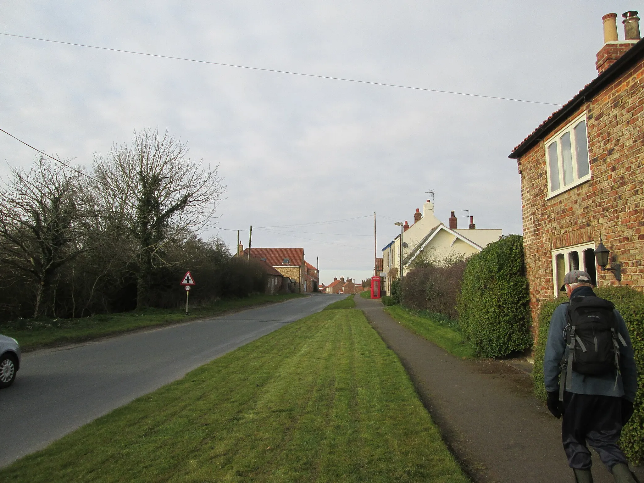 Photo showing: Street  scene  in  High  Catton  village