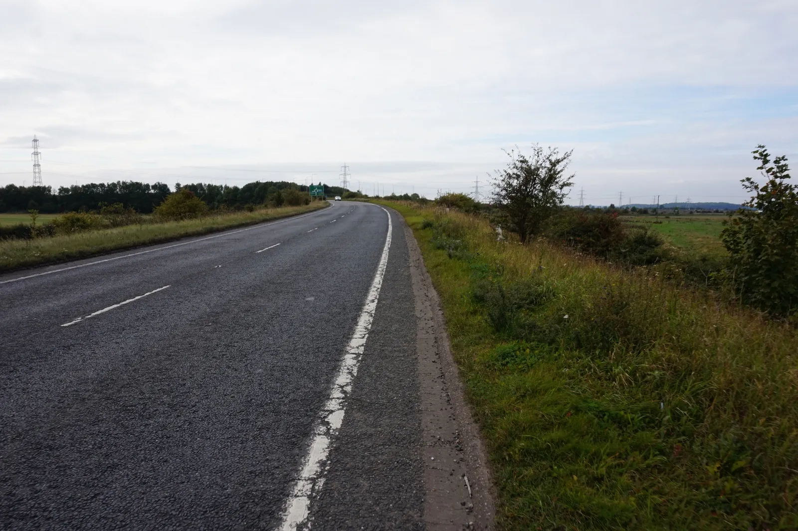 Photo showing: A1173 towards the A180