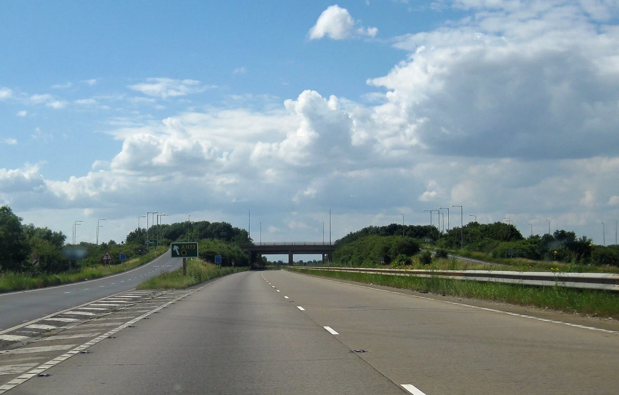 Photo showing: A180 - Exit to A1173 for Immingham