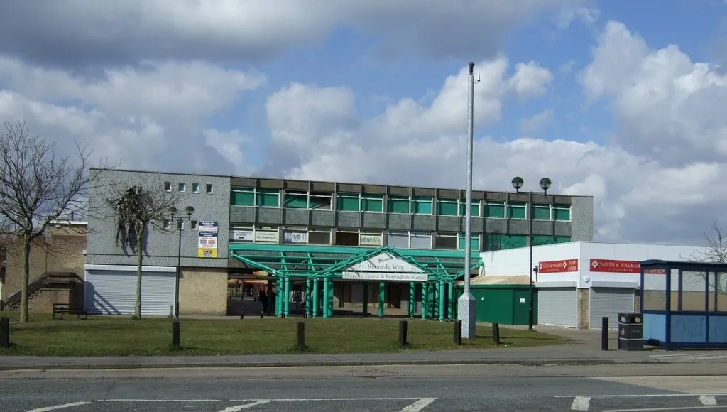 Photo showing: Kennedy Way shopping centre, Immingham
