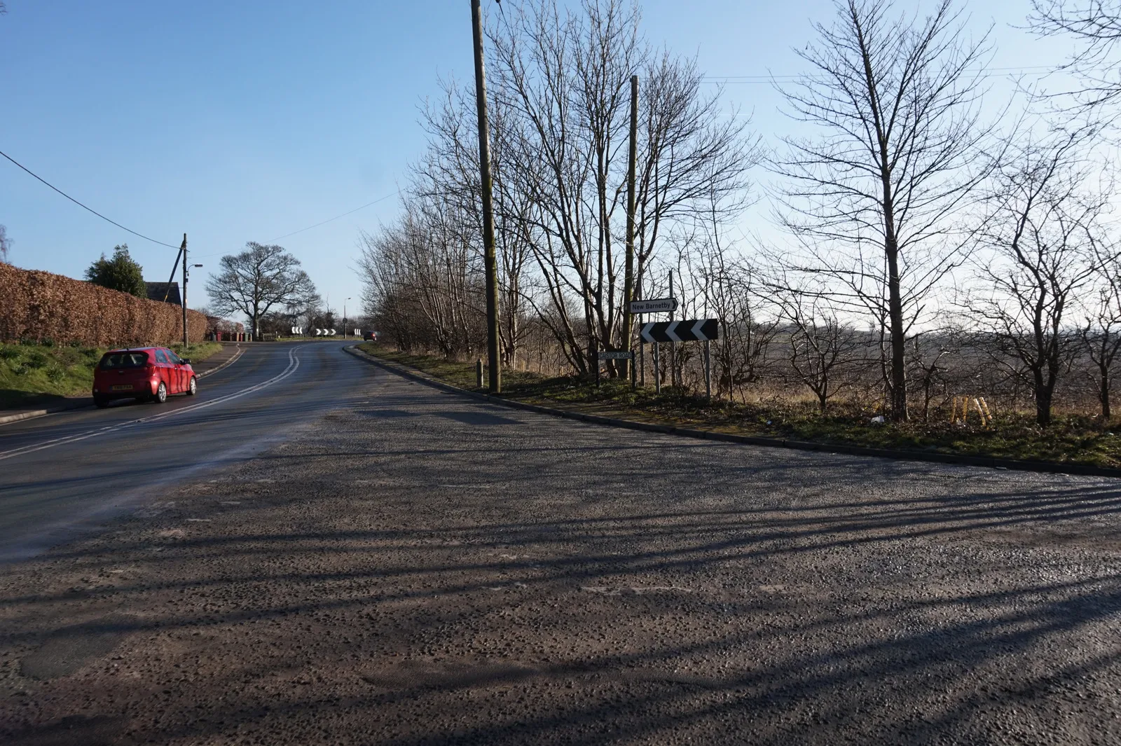Photo showing: A18 at Caistor Road, Melton Ross
