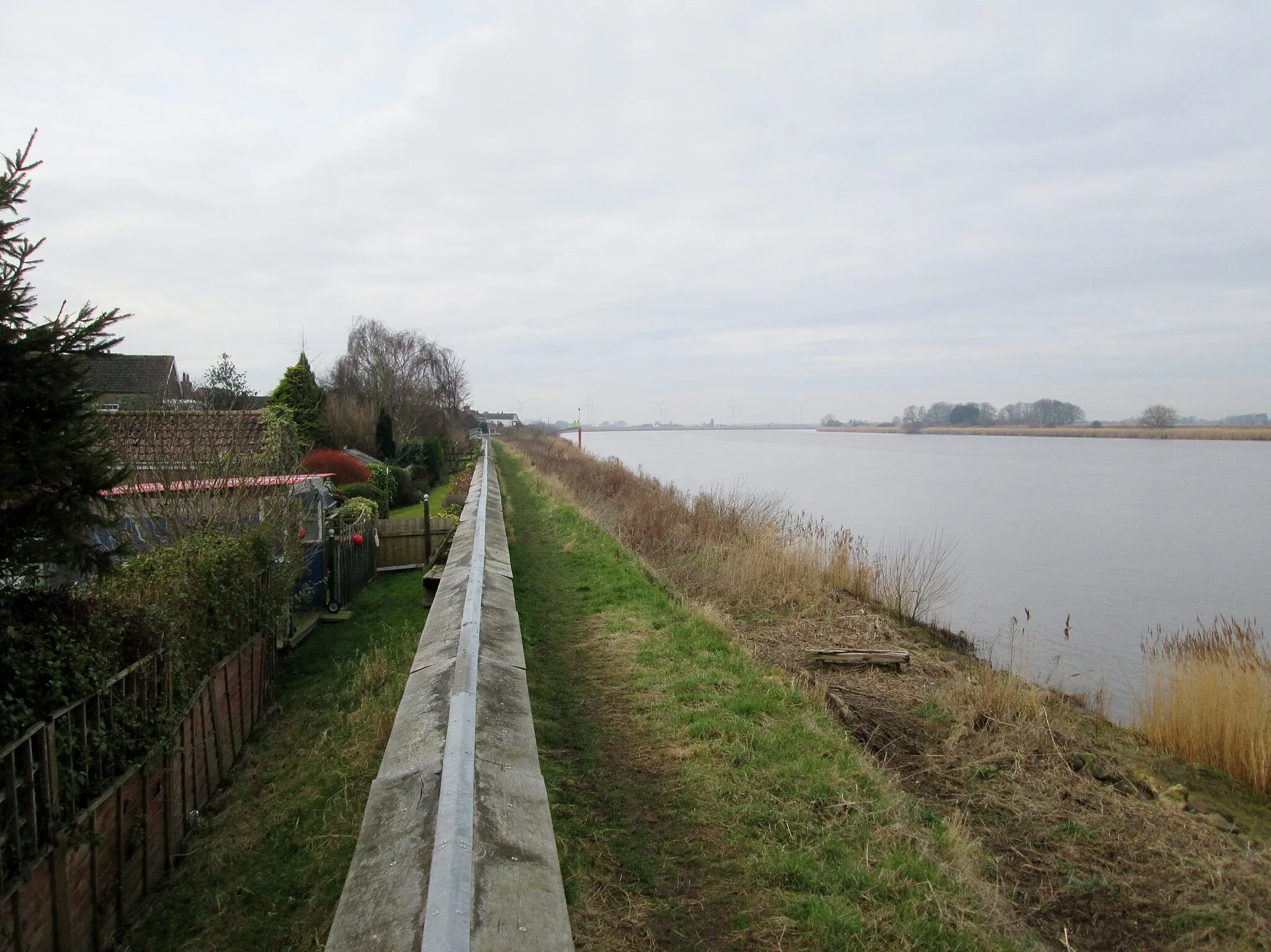 Photo showing: The  need  for  flood  defenses  is  obvious