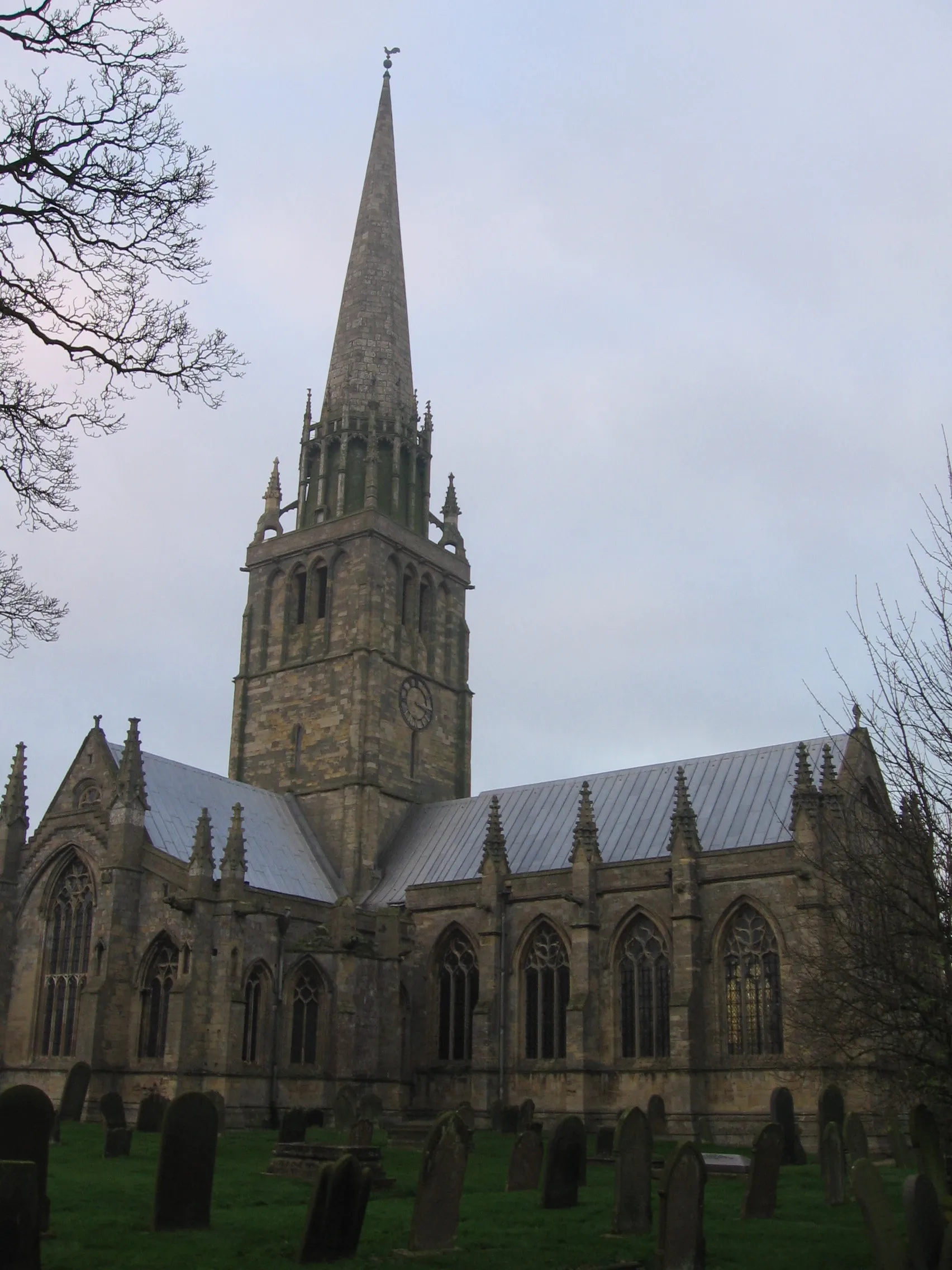 Photo showing: St Patrick's Church, Patrington, East Riding of Yorkshire, England. Photo taken by me on 22 December 2006.