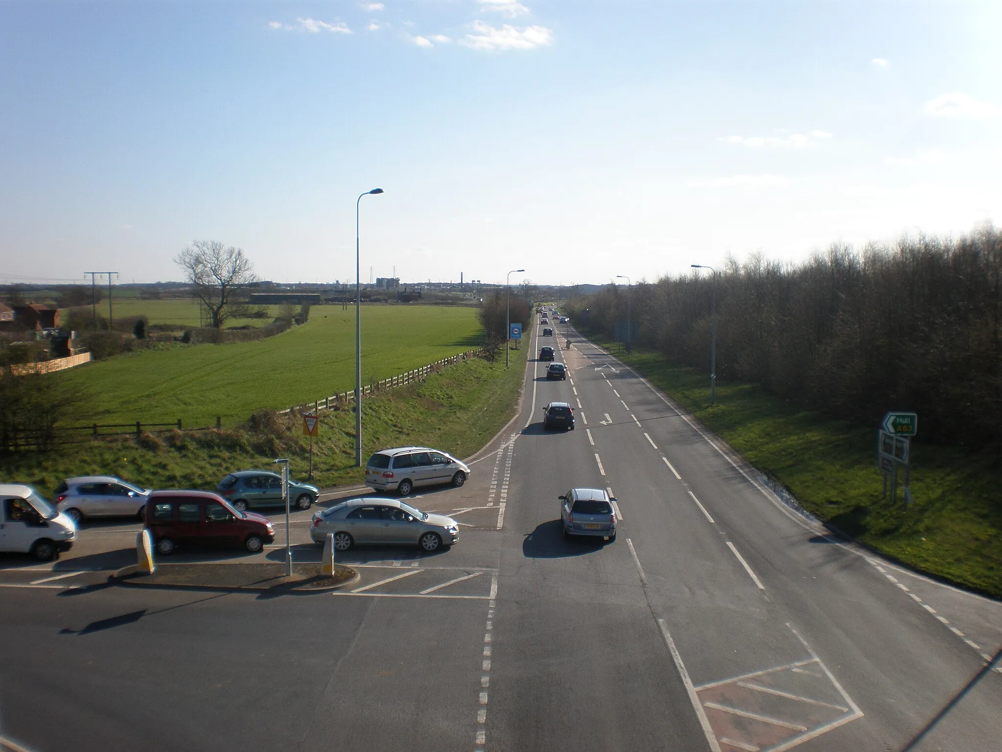 Photo showing: A19 Junction between Barlby and Osgodby