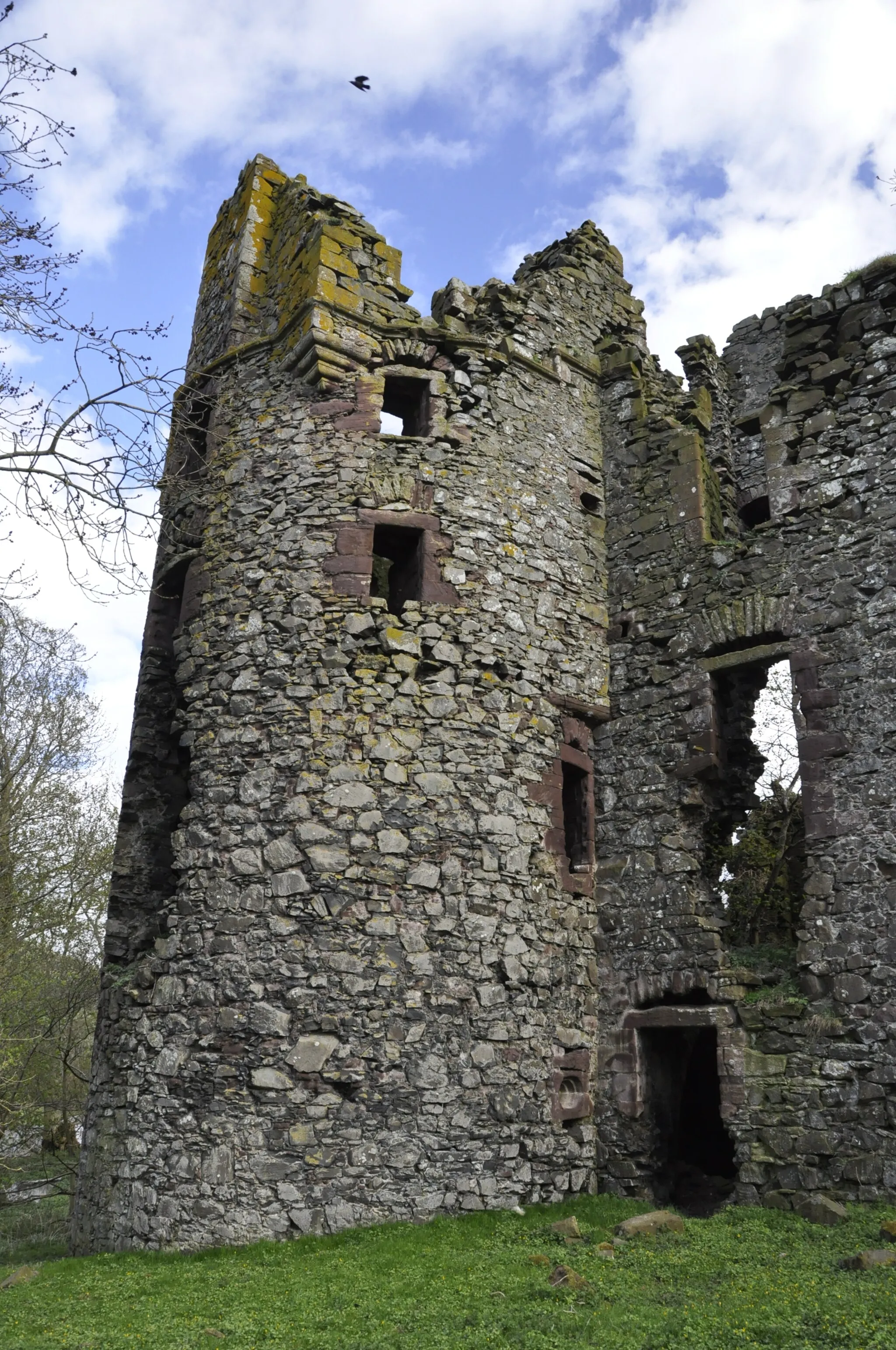 Photo showing: Ruïne van Drochil Castle bij West Linton, Schotland