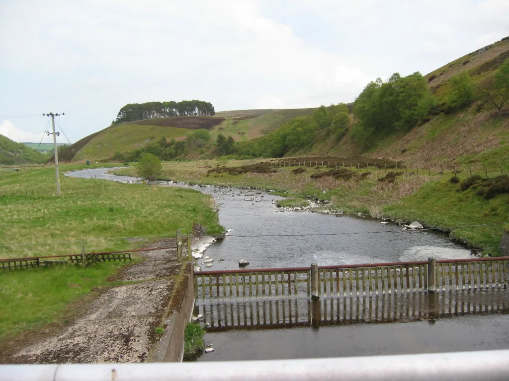 Photo showing: Whiteadder Water, on the border between East Lothian and Borders, Scotland