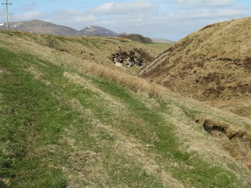 Photo showing: Back Burn at Kitleyknowe A small burn in a steep valley, one of several in the area. It will eventually flow into the River North Esk.