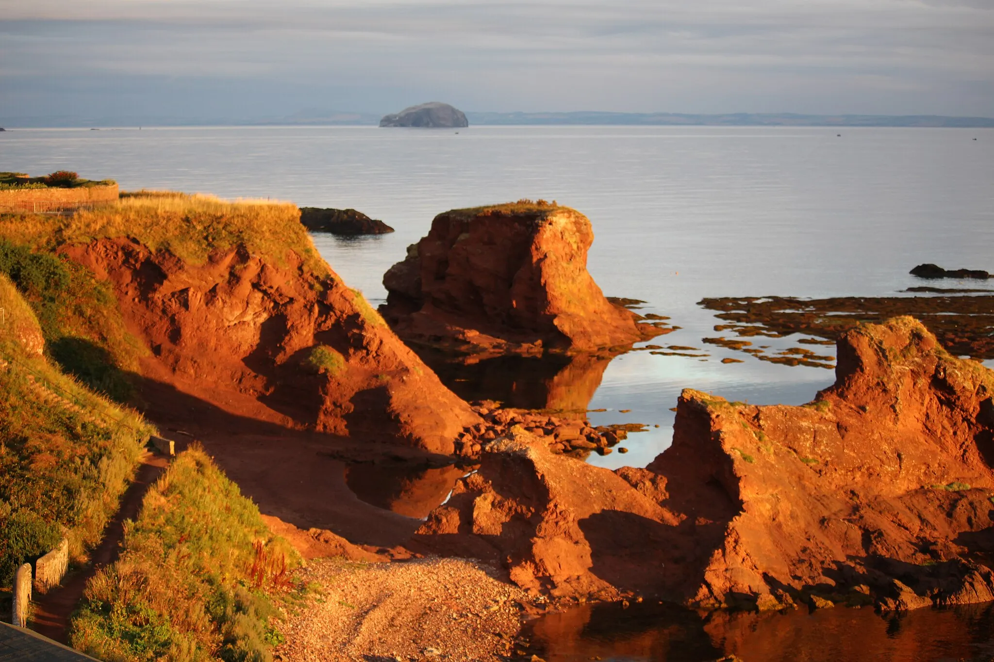 Photo showing: Bass Rock from Dunbar