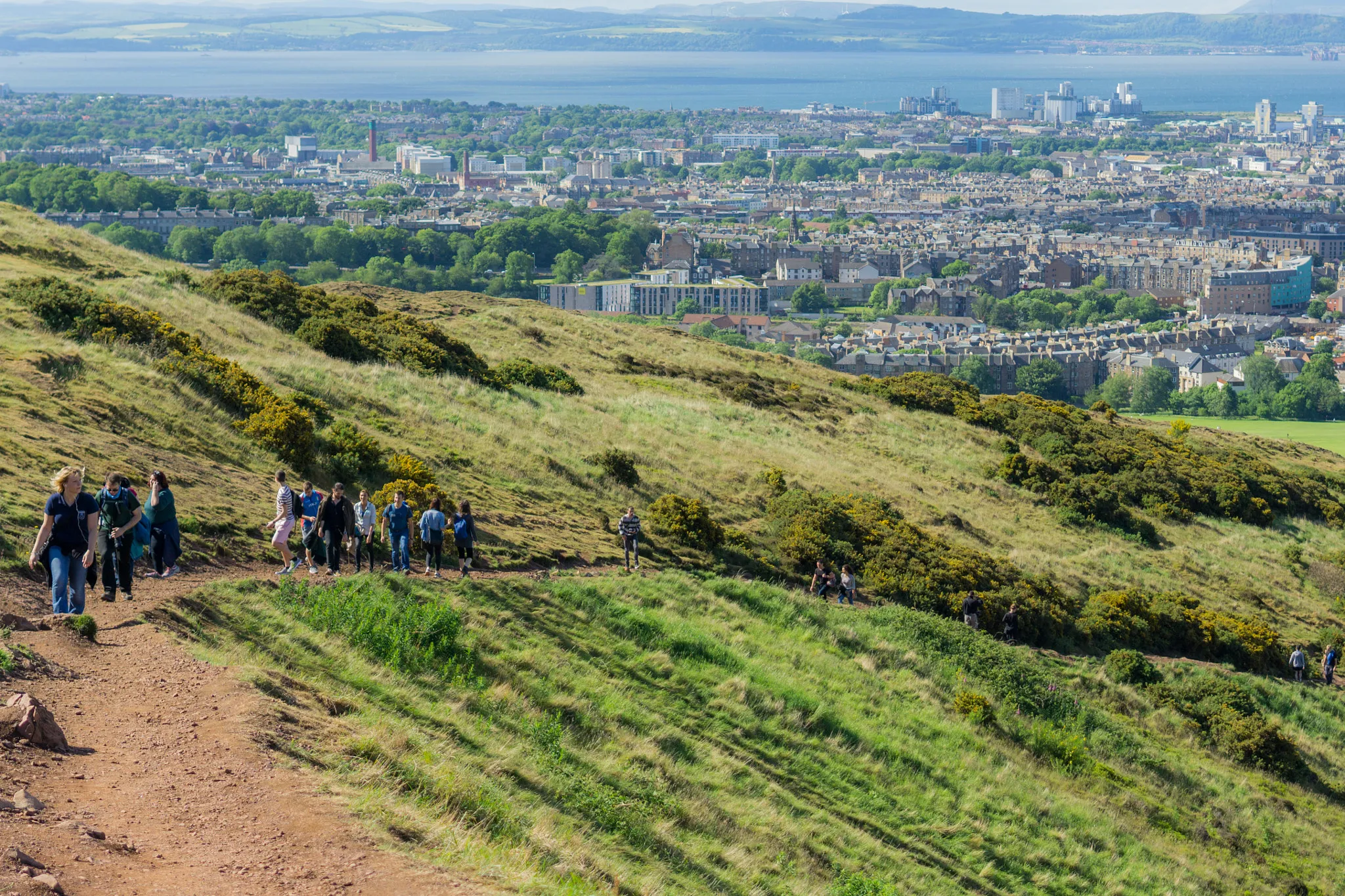 Photo showing: 500px provided description: Saturday trip up Arthur's Seat. [#field ,#sky ,#landscape ,#soil ,#people ,#nature ,#travel ,#house ,#tourism ,#tree ,#summer ,#grass ,#fun ,#mountain ,#agriculture ,#hill ,#panoramic ,#rural ,#farm ,#outdoors ,#horizontal ,#relaxation ,#group ,#leisure ,#grads ,#no person ,#skyscanner]