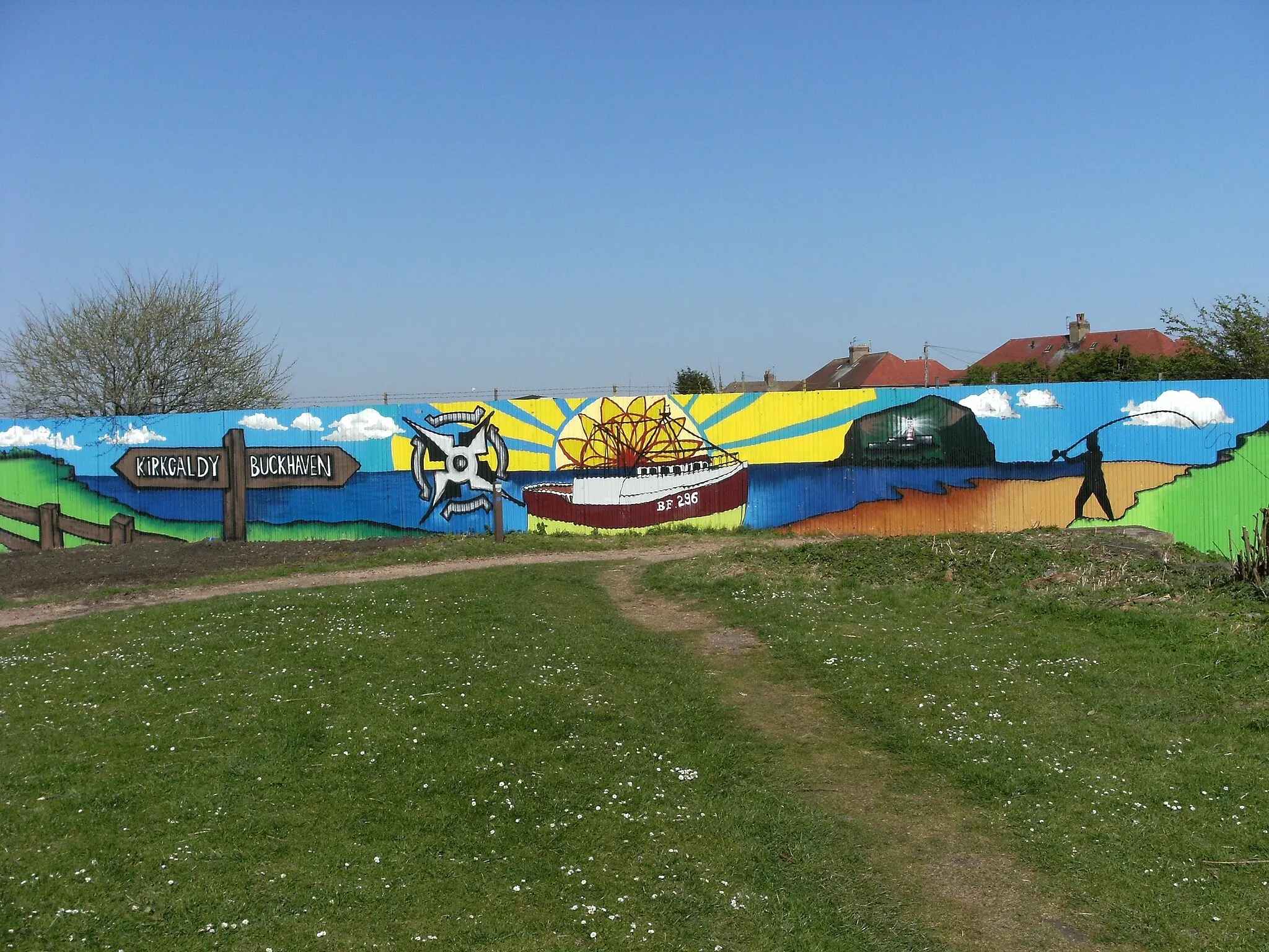 Photo showing: What was previously a local eye sore is now being enjoyed by local residents and visitors using the coastal path for walking and cycling.