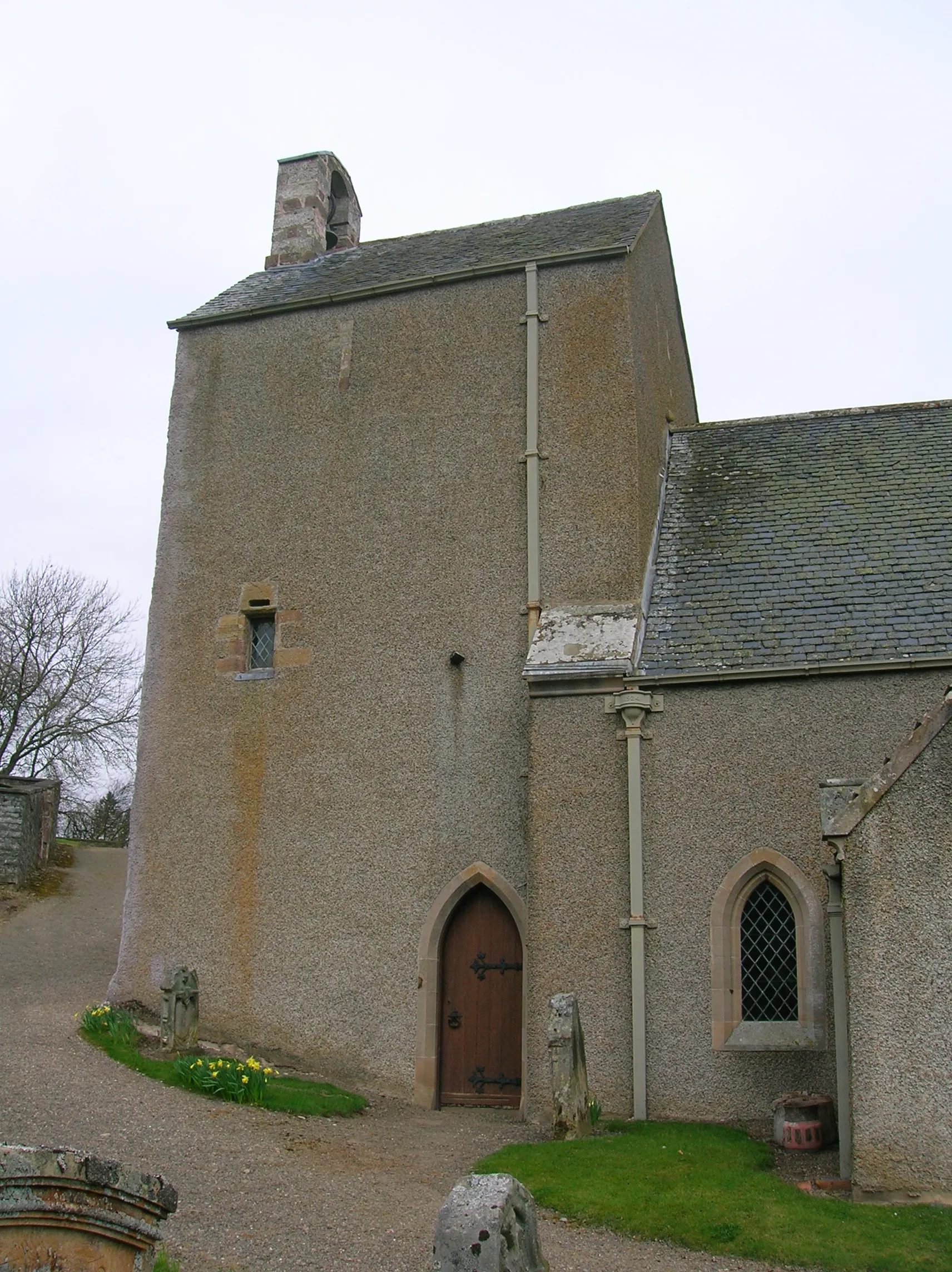 Photo showing: The tower of Stobo Kirk, Borders, Scotland.