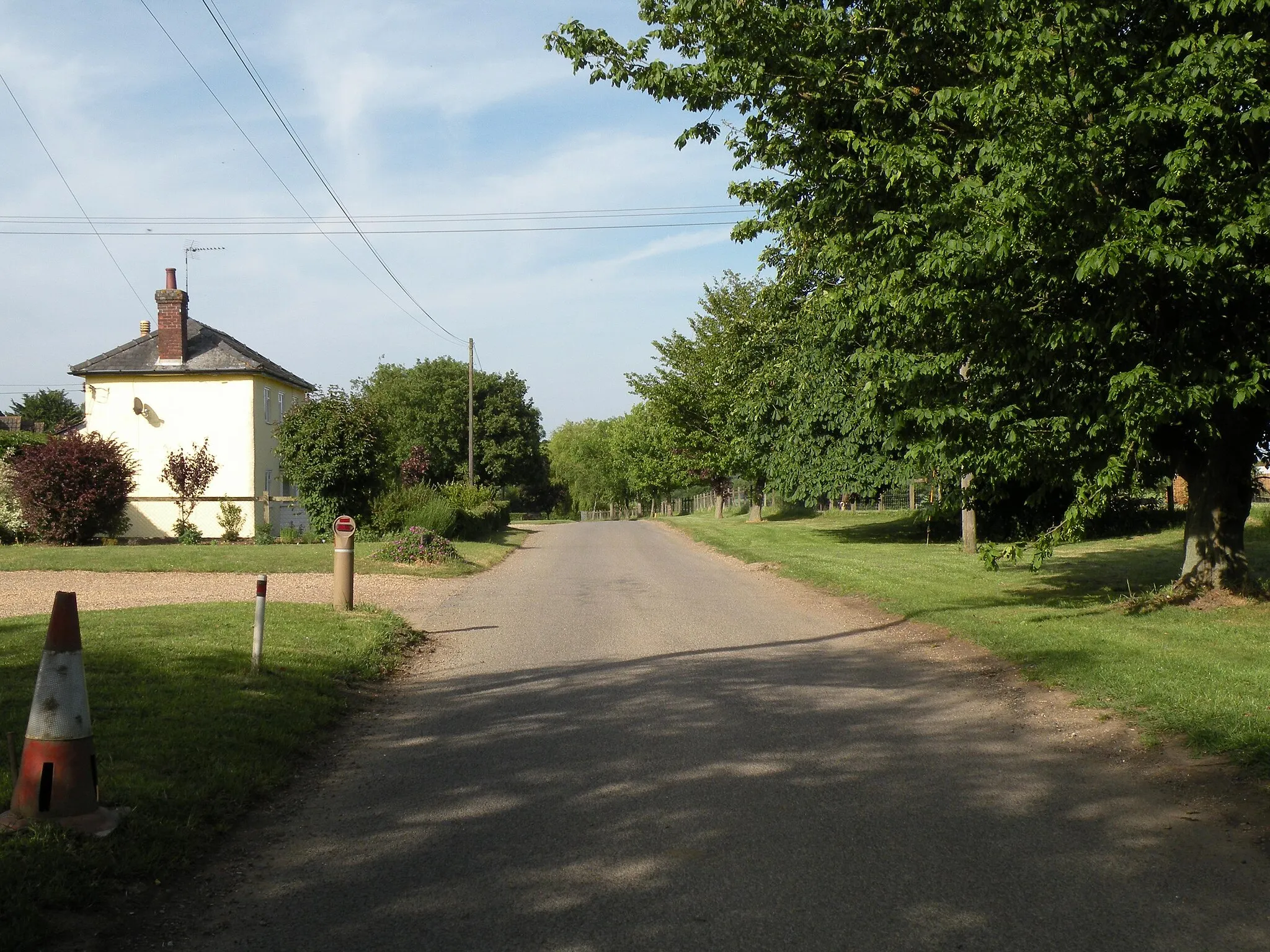 Photo showing: Donkey Lane, between Lawshall and Stanningfield