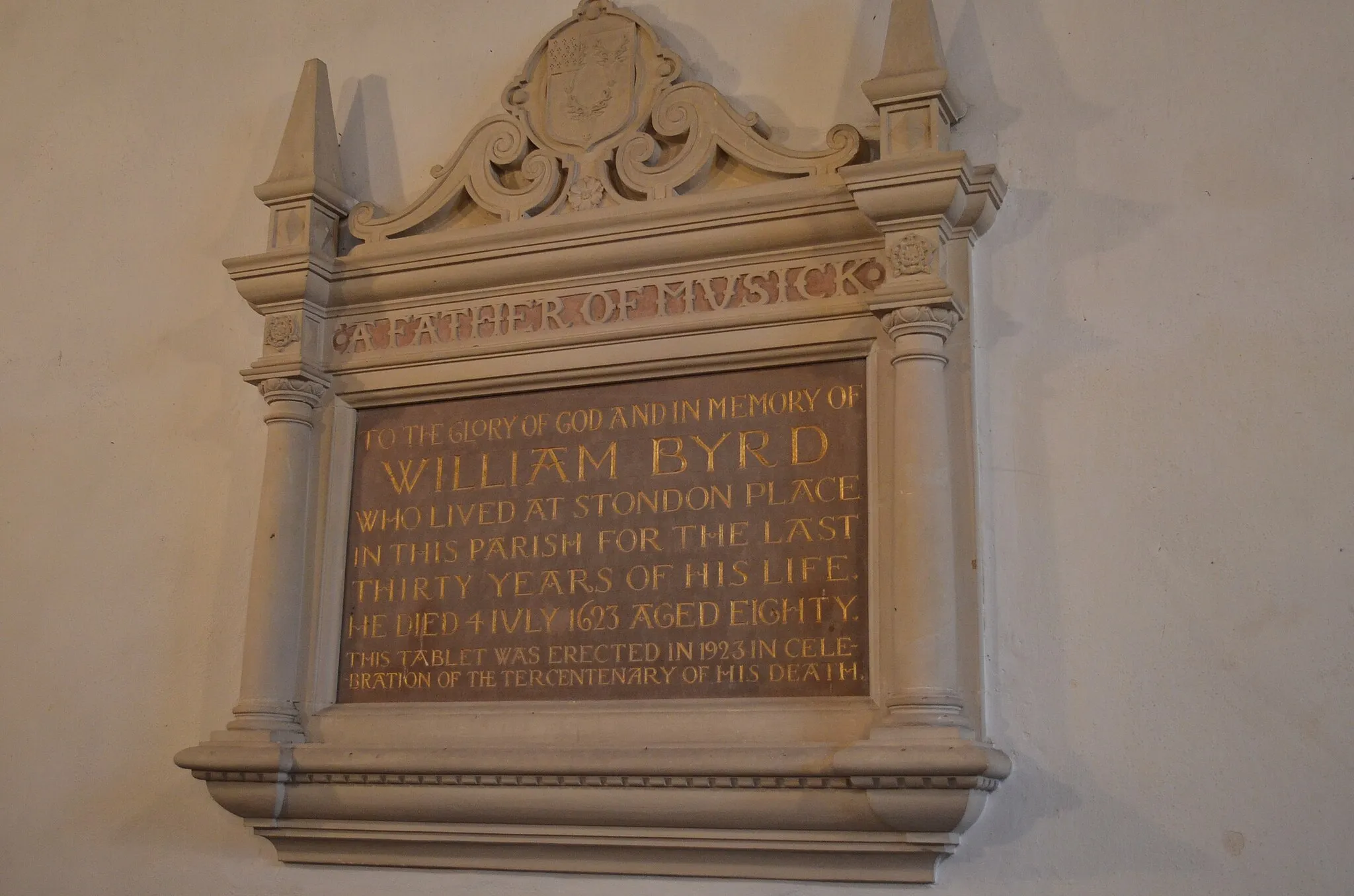 Photo showing: Byrd Memorial, Church of Ss Peter & Paul, Stondon Massey