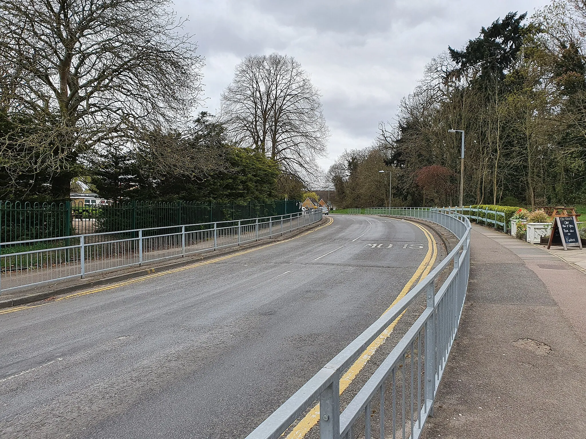 Photo showing: View along Hodings Road from opposite Little Parndon Academy, Harlow, Essex in April 2021