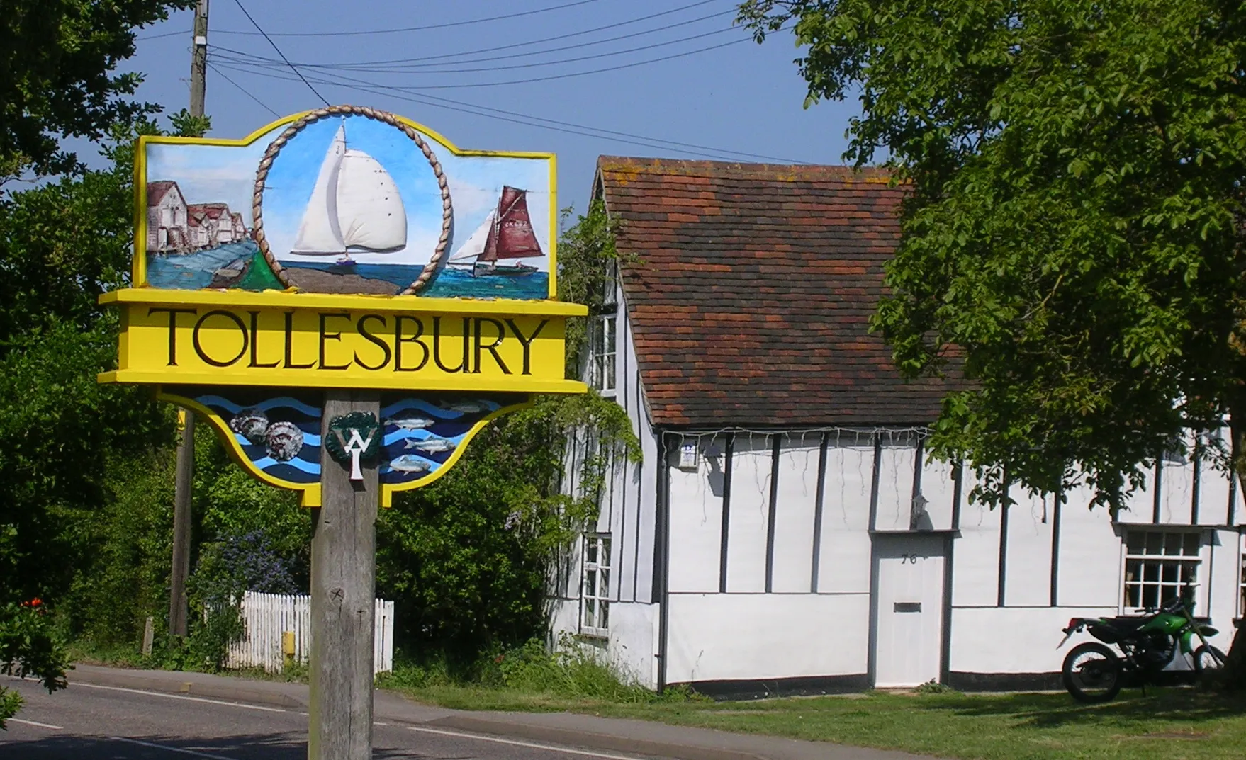 Photo showing: Village Sign Tollesbury Essex England