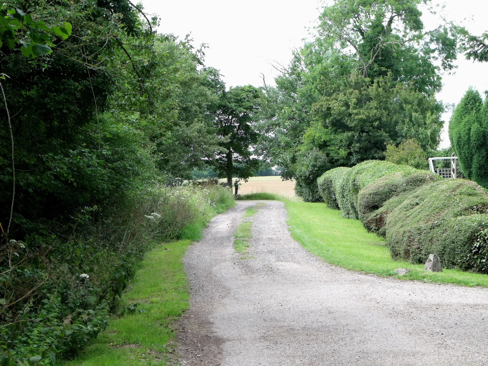 Photo showing: Access road to St. Mary's, Chickney, Essex