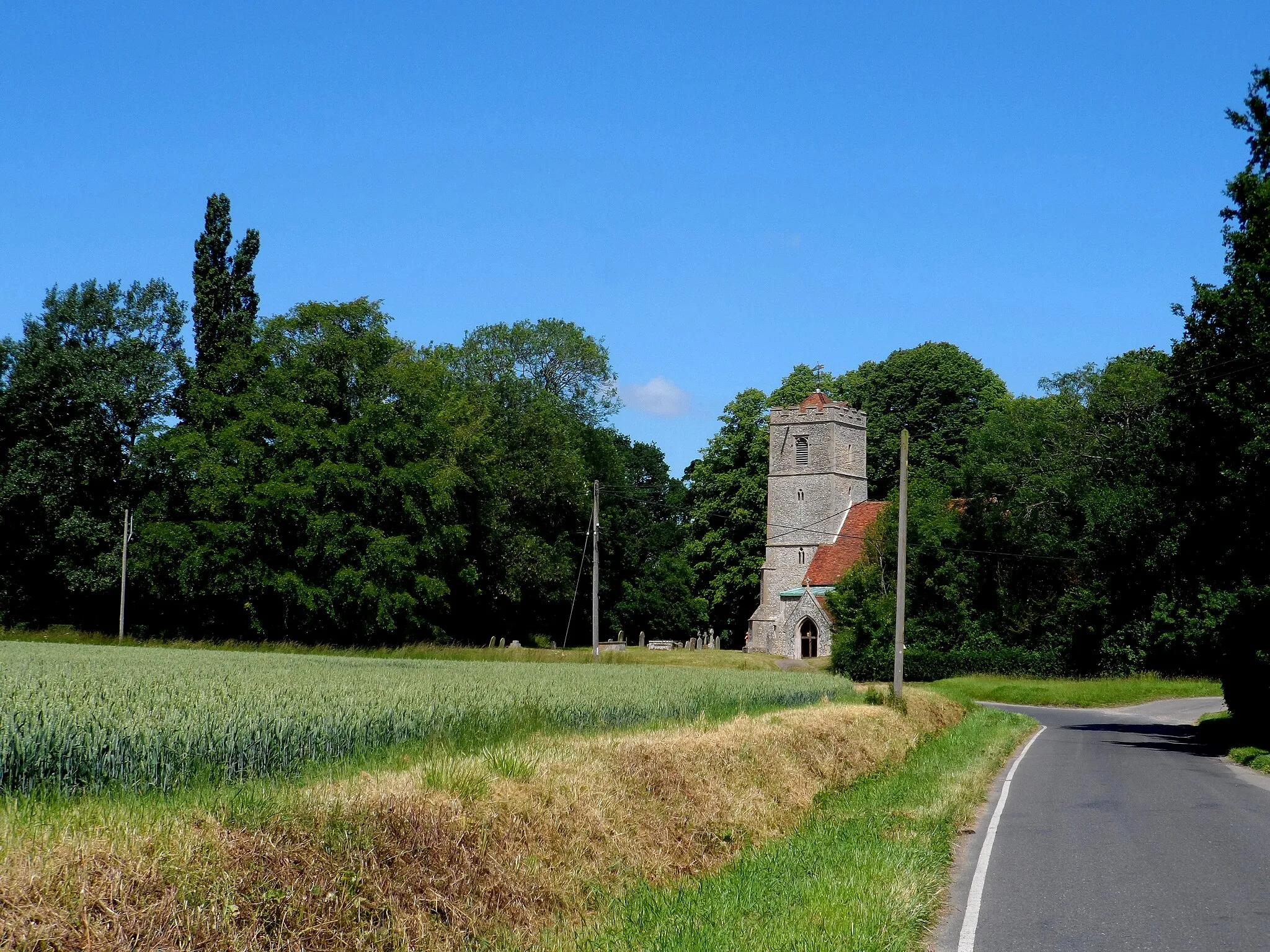 Photo showing: All Saints' church Rickling