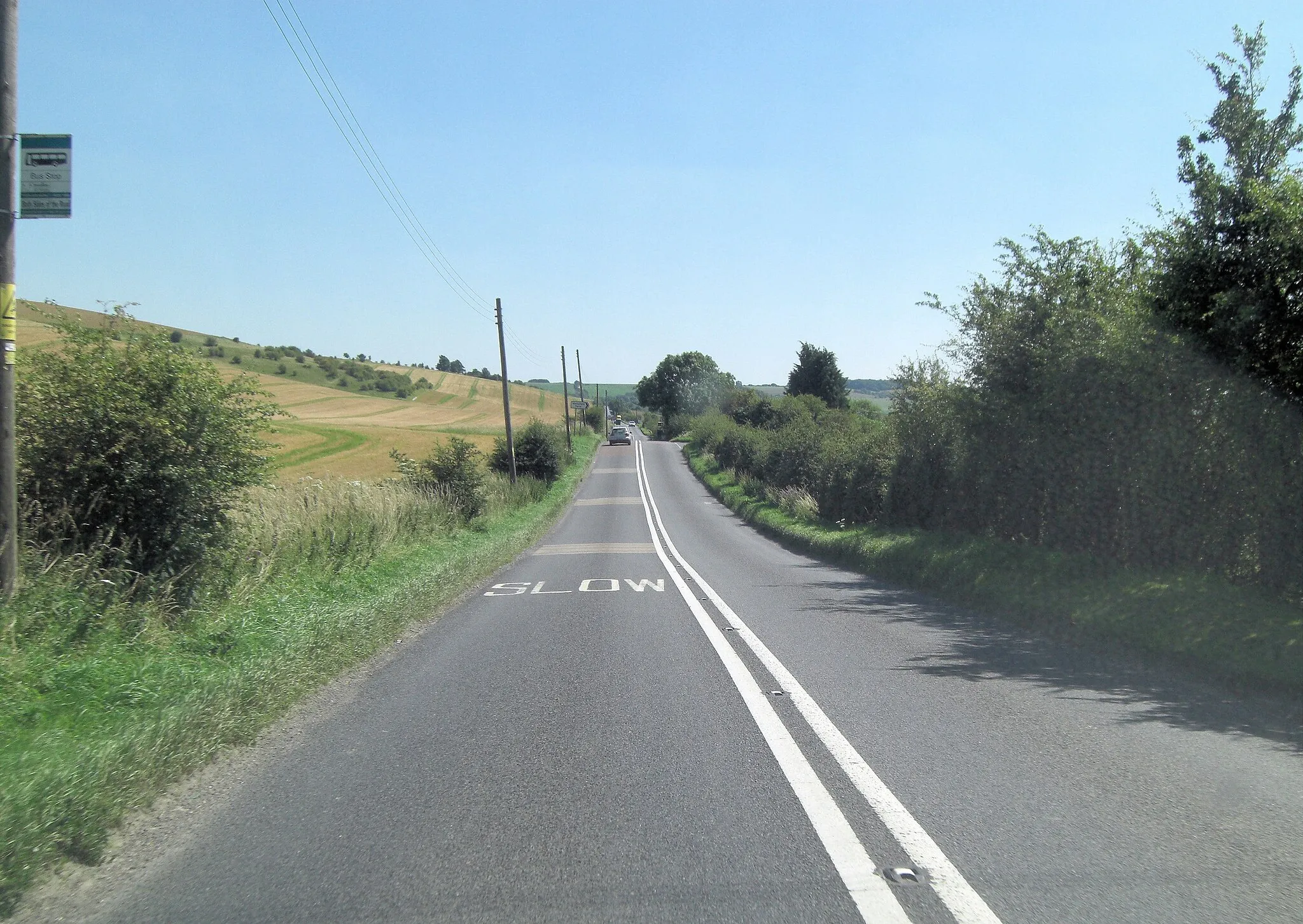 Photo showing: A346 east of Whitefield Farm