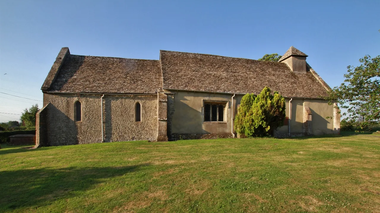 Photo showing: Parish church of St Nicholas, Baulking, Oxfordshire (formerly Berkshire), seen from the north