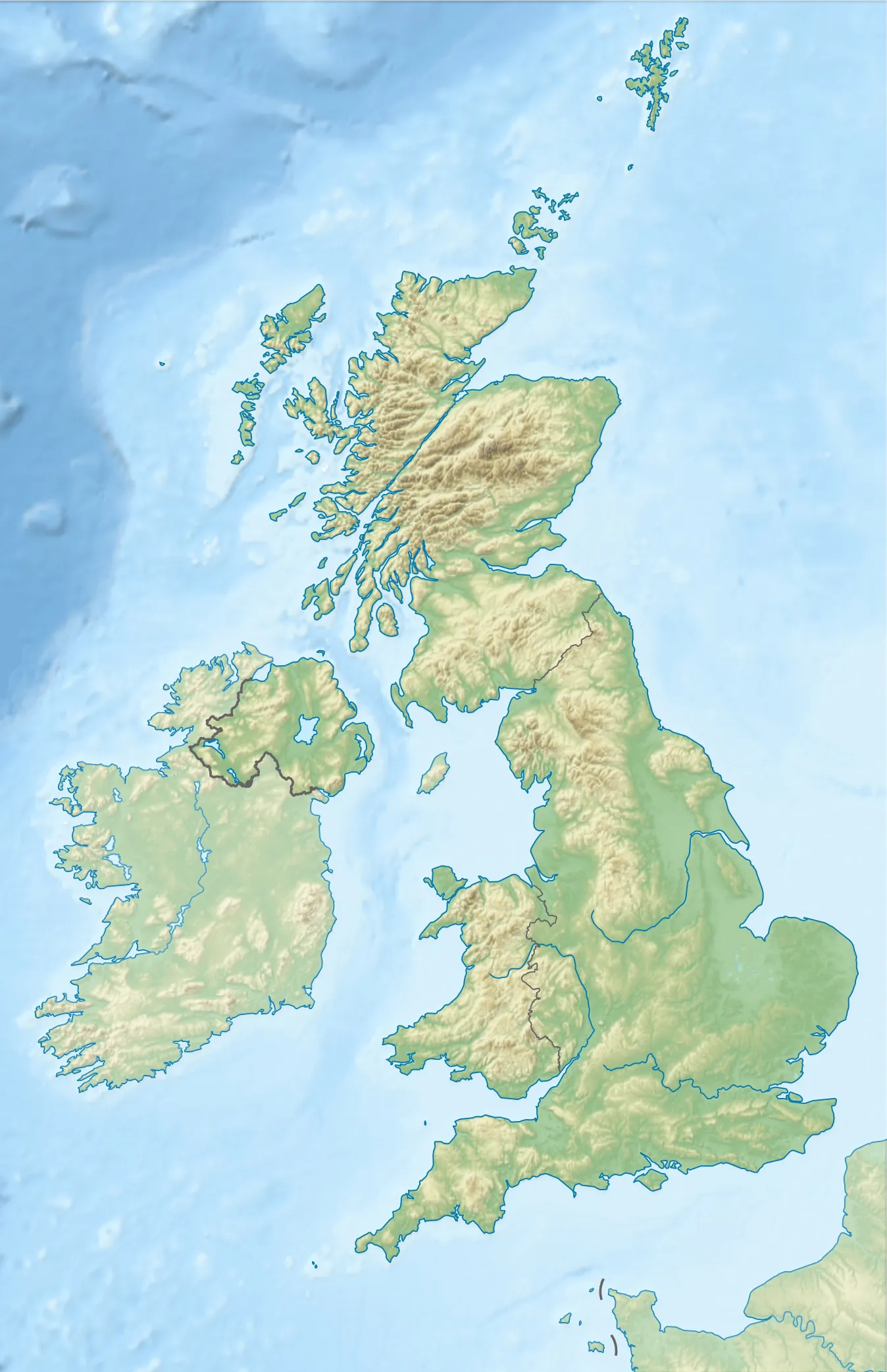 Photo showing: Location map of the United Kingdom