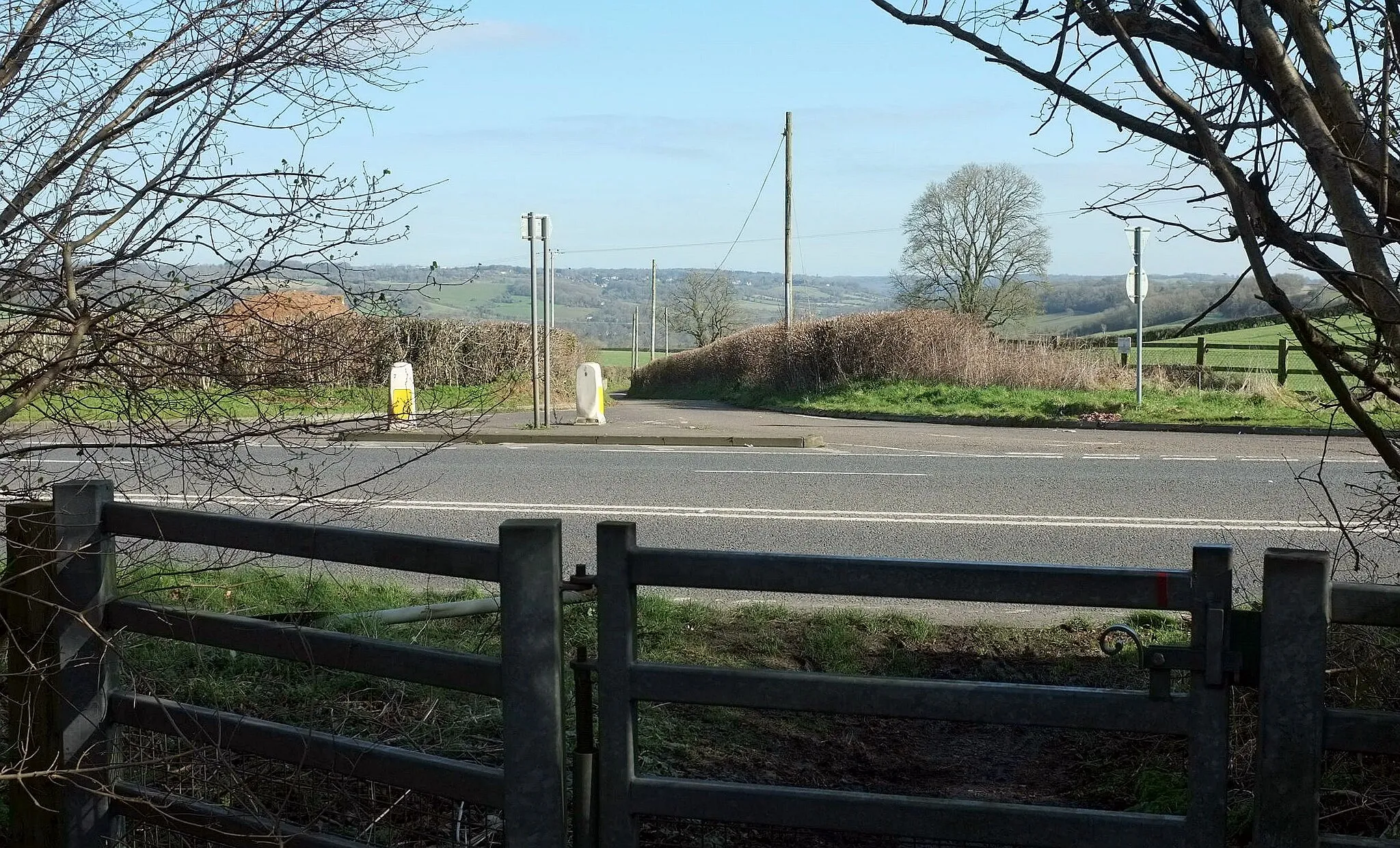 Photo showing: A367 truncating White Ox Mead Lane