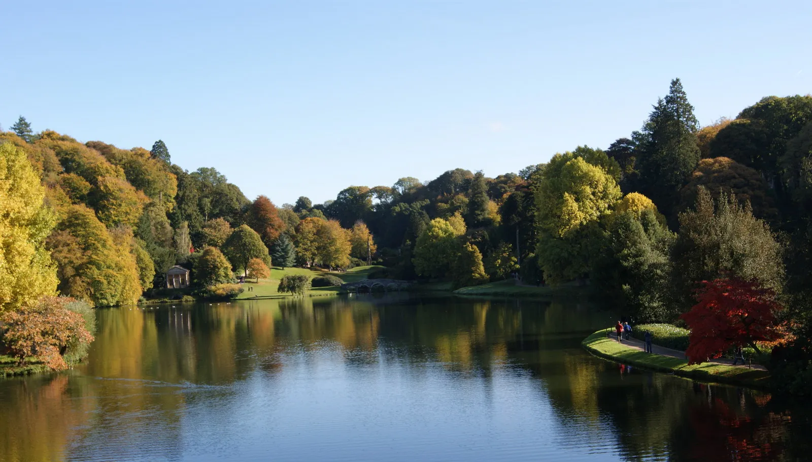 Photo showing: Across the lake at Stourhead