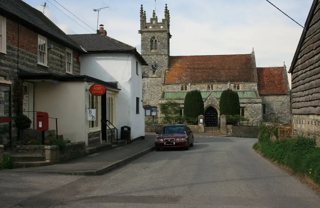 Photo showing: St Giles Church, Great Wishford, Wiltshire, England taken from South Street