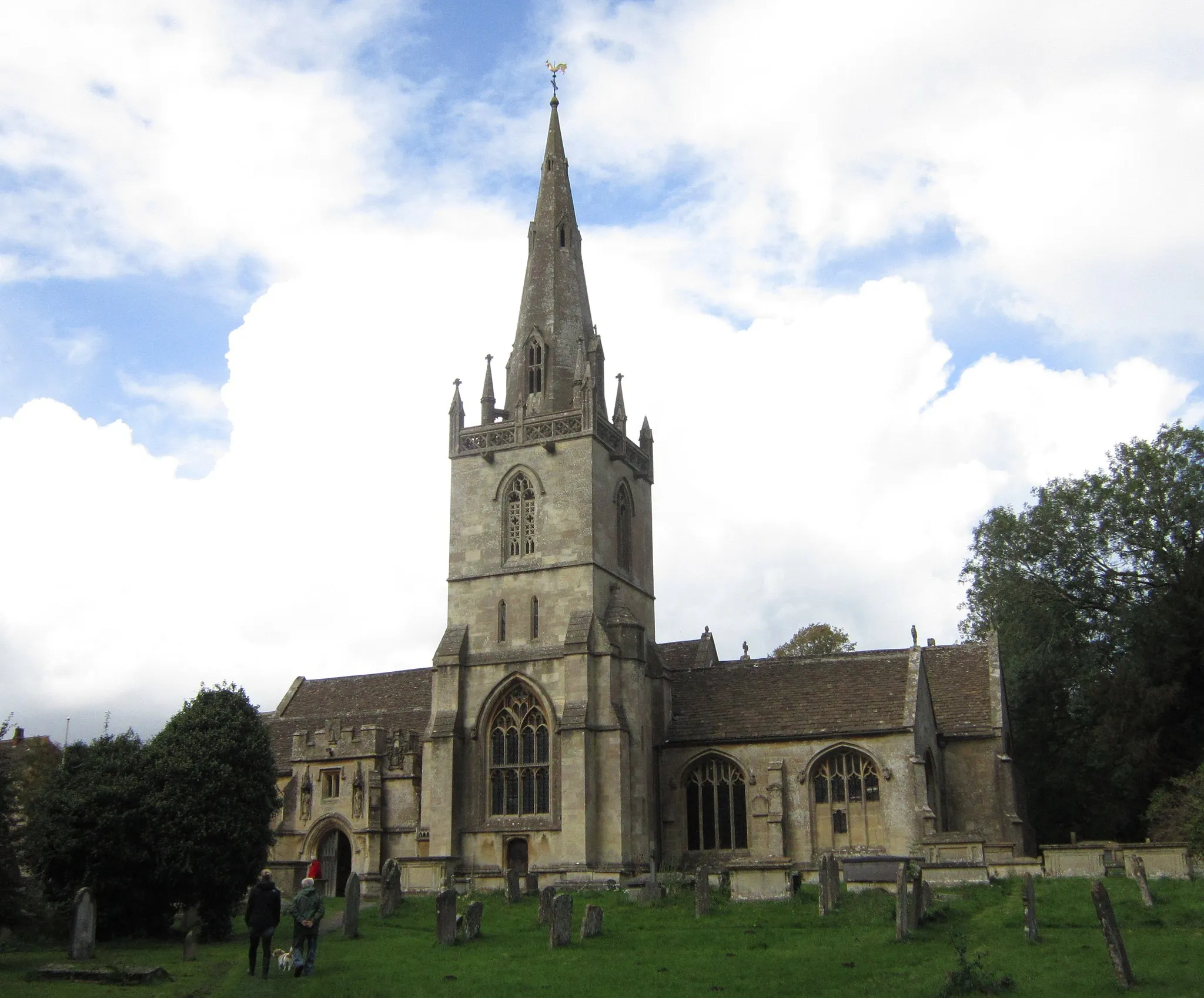 Photo showing: St Bartholomew's parish church, Corsham, Wiltshire, seen from the south