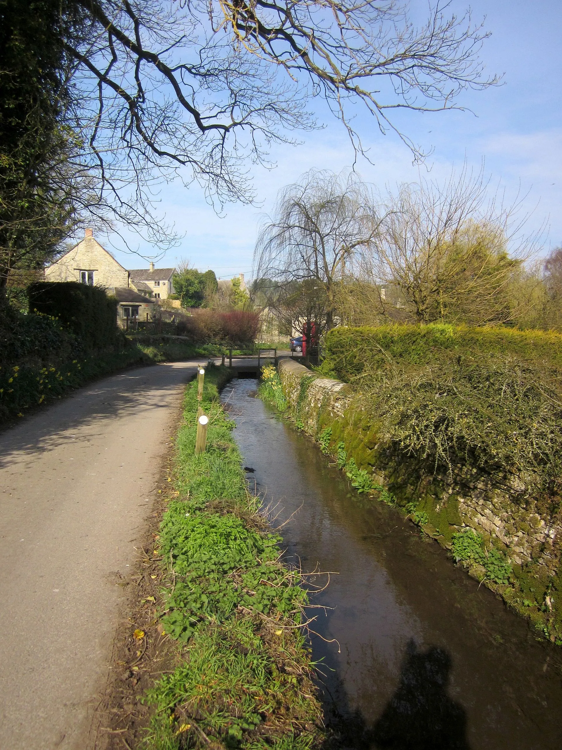Photo showing: River Leach at Lower End, Eastington