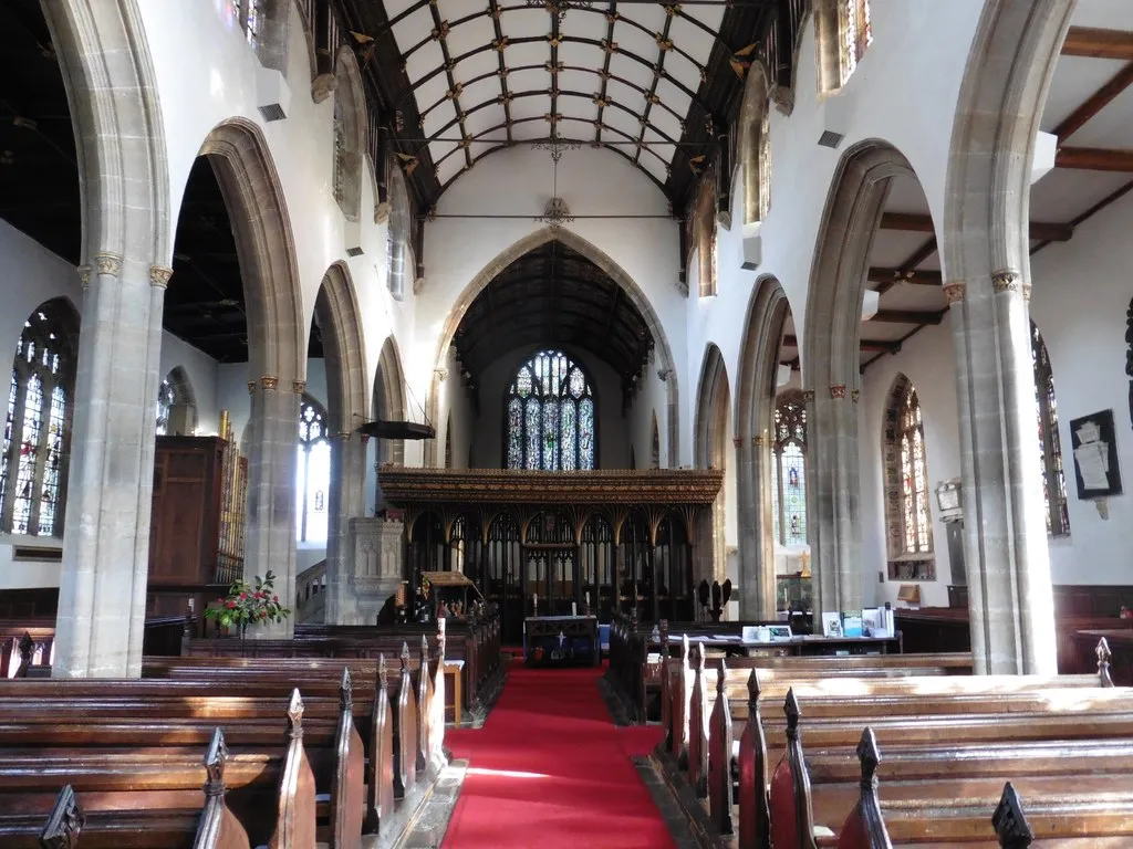 Photo showing: Interior, St Andrew's church, Banwell