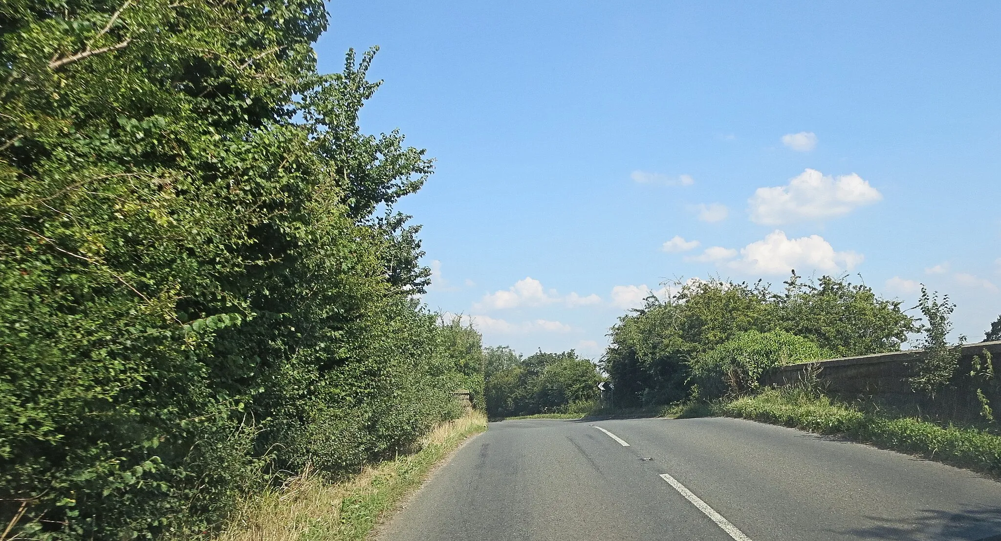 Photo showing: B3107 crosses the railway