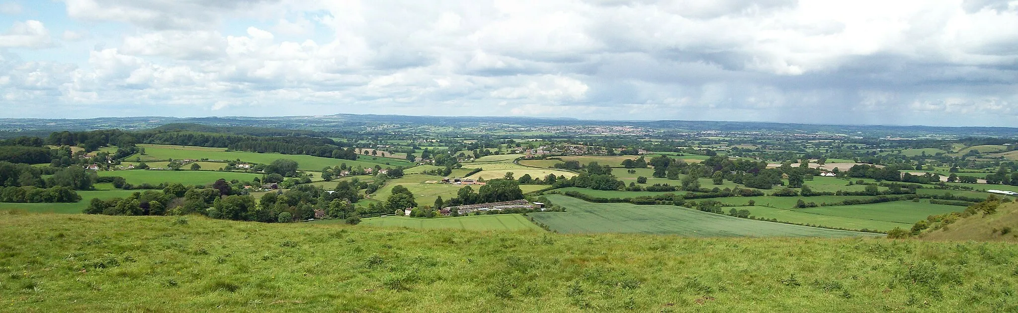 Photo showing: The view West from the summit of Cley Hill