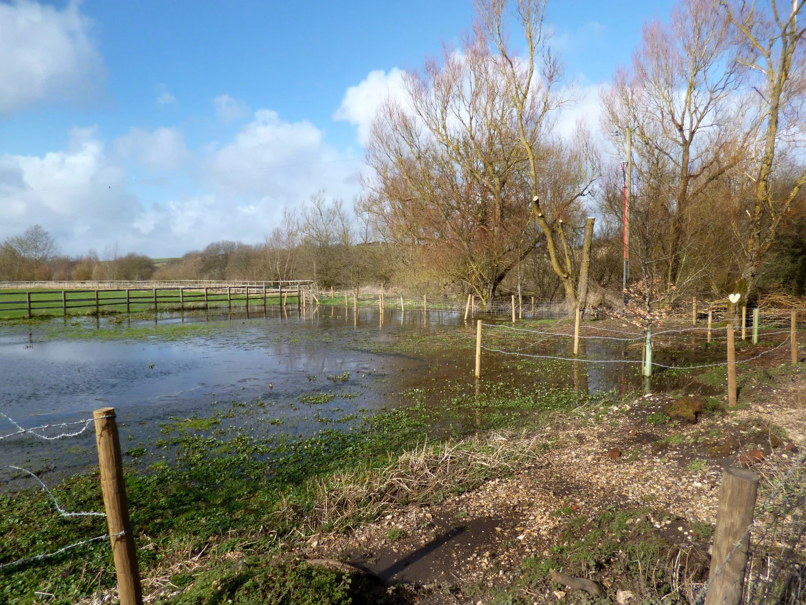 Photo showing: A bit of flooding at Clatford