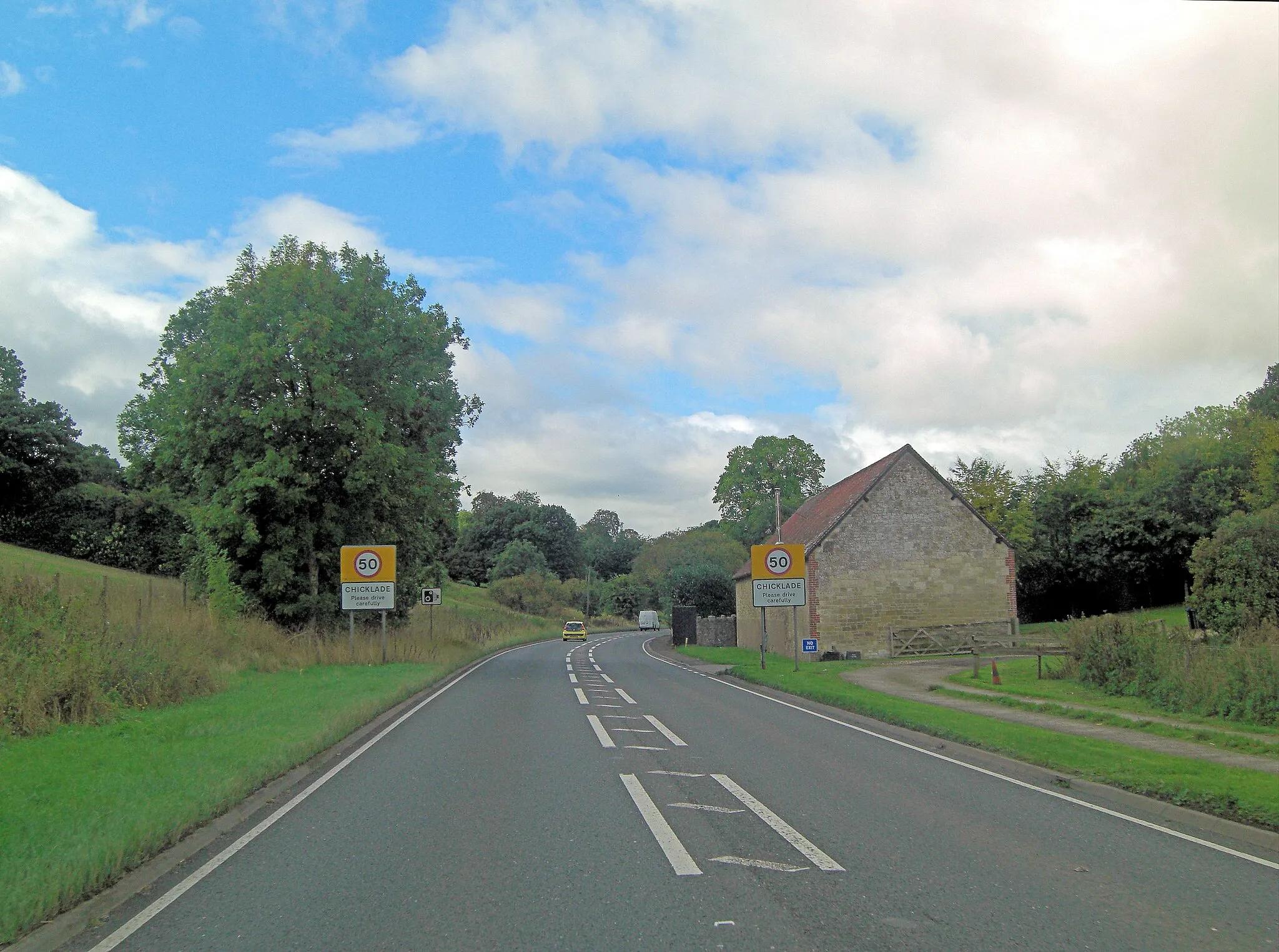 Photo showing: A303 enters Chicklade